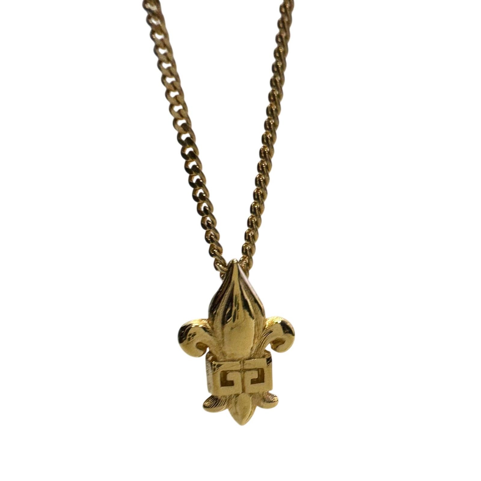 Givenchy Vintage Givenchy Gold Plated Fleur-De-Lis Pendant Necklace Size ONE SIZE - 7 Thumbnail