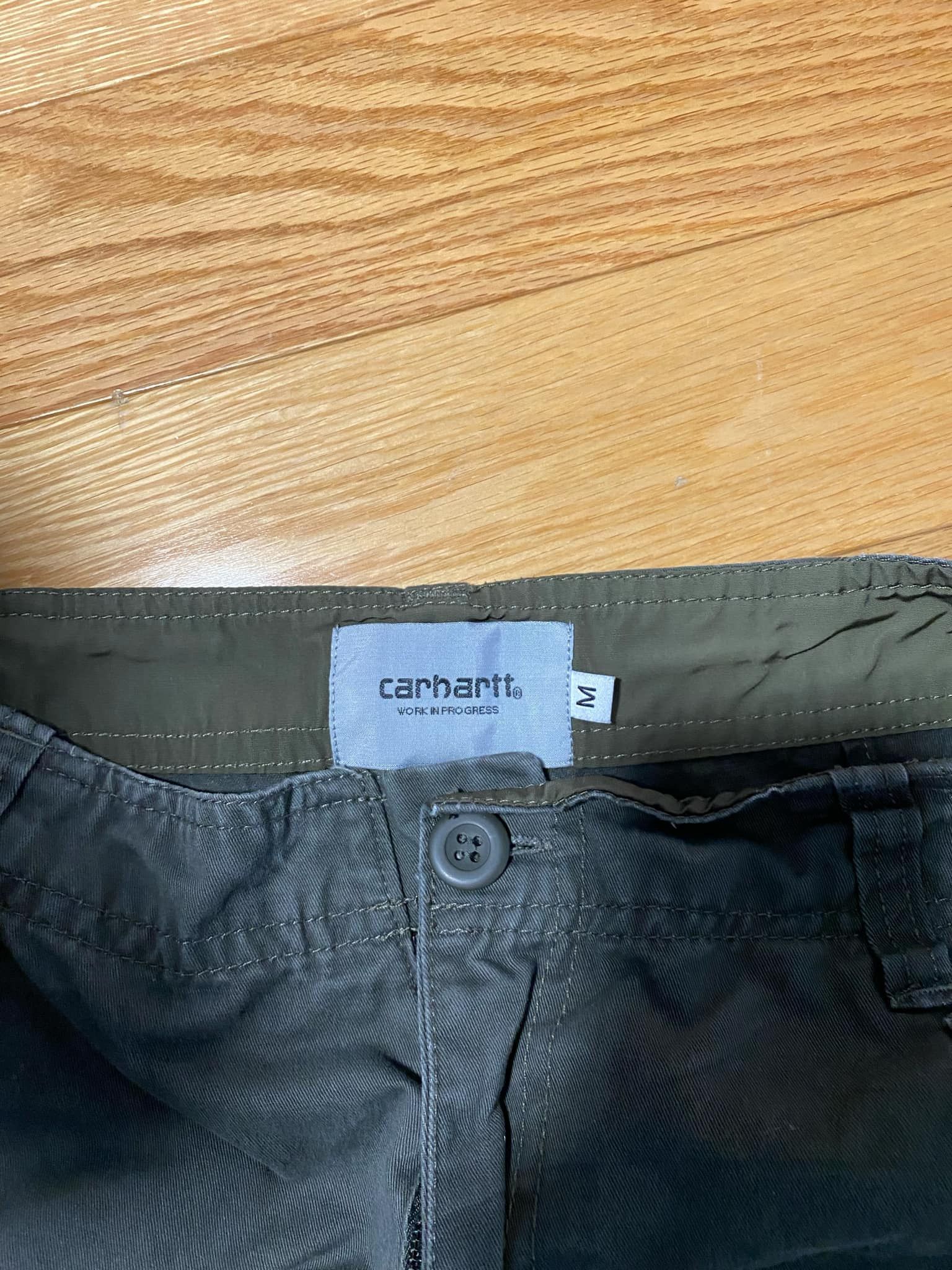 Carhartt Thrifted Carhartt Olive green Cargos Size US 30 / EU 46 - 4 Thumbnail