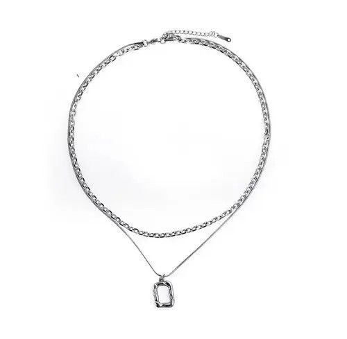 Designer × Vintage Retro square necklace Size ONE SIZE - 3 Thumbnail
