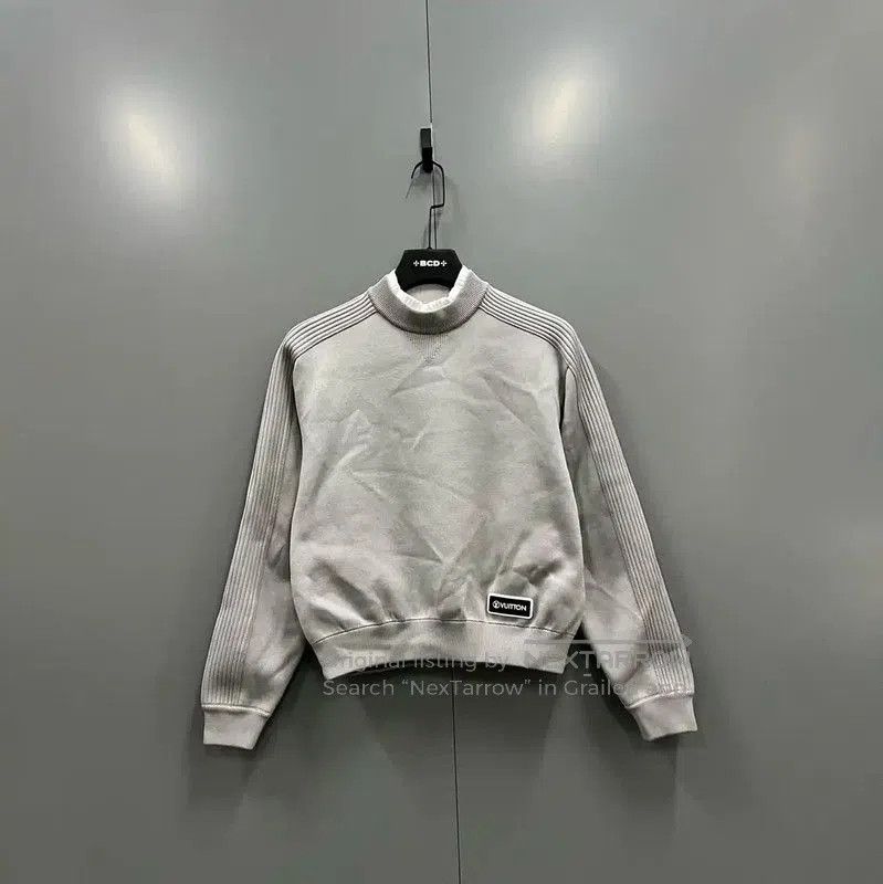 Louis Vuitton Louis Vuitton Gray Cotton Long Sleeve Pullover . Size S / US 4 / IT 40 - 1 Thumbnail