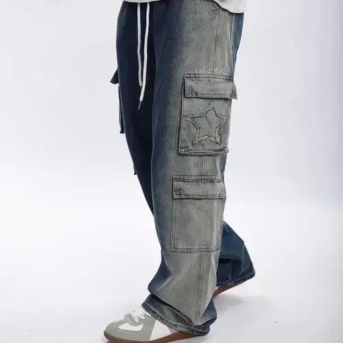 Jean Street grunge washed patchwork jeans Size US 32 / EU 48 - 3 Thumbnail