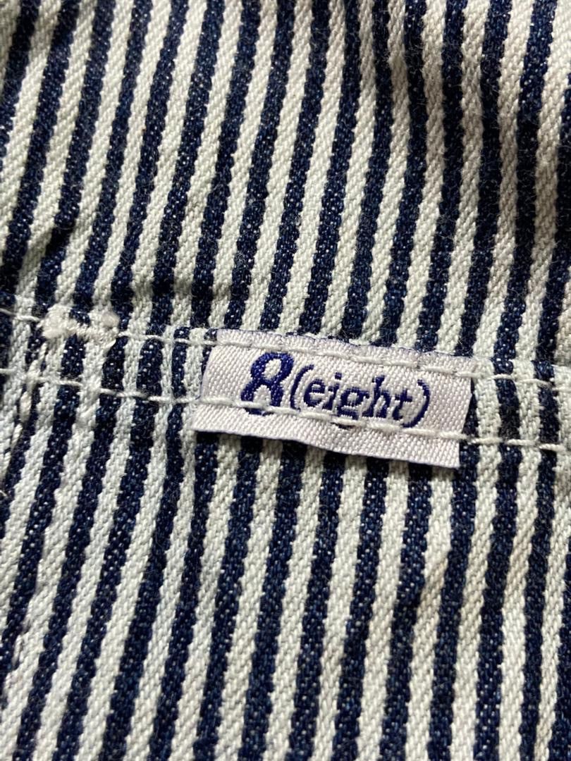 Japanese Brand Eight TradeMark Standard Stripes Denim Overalls (197) Size US 39 - 6 Thumbnail