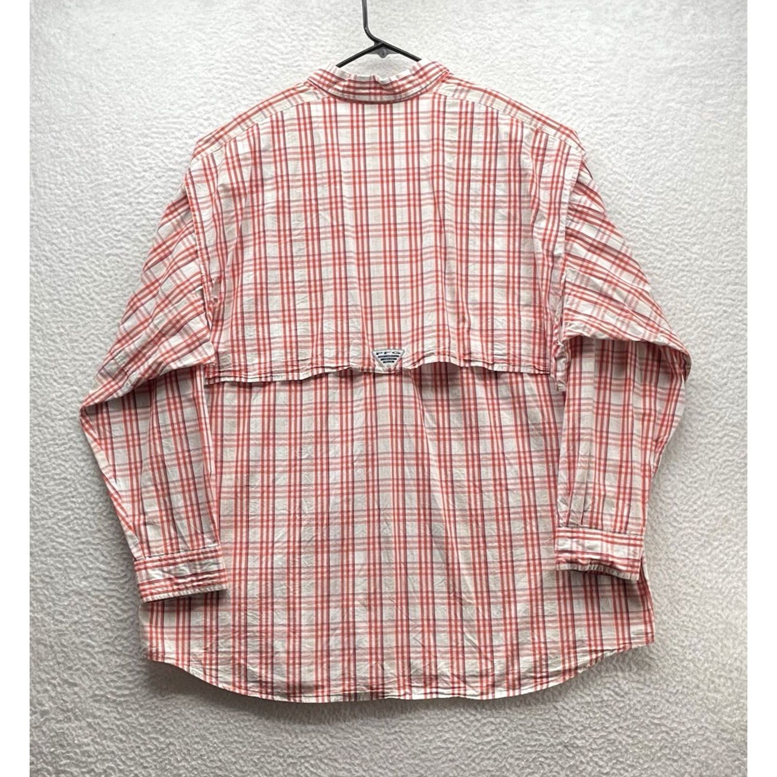 Vintage Columbia PFG Omni-Shade Clemson Tigers Shirt Mens 2XL Orange Plaid Button-Up Size US XXL / EU 58 / 5 - 6 Thumbnail