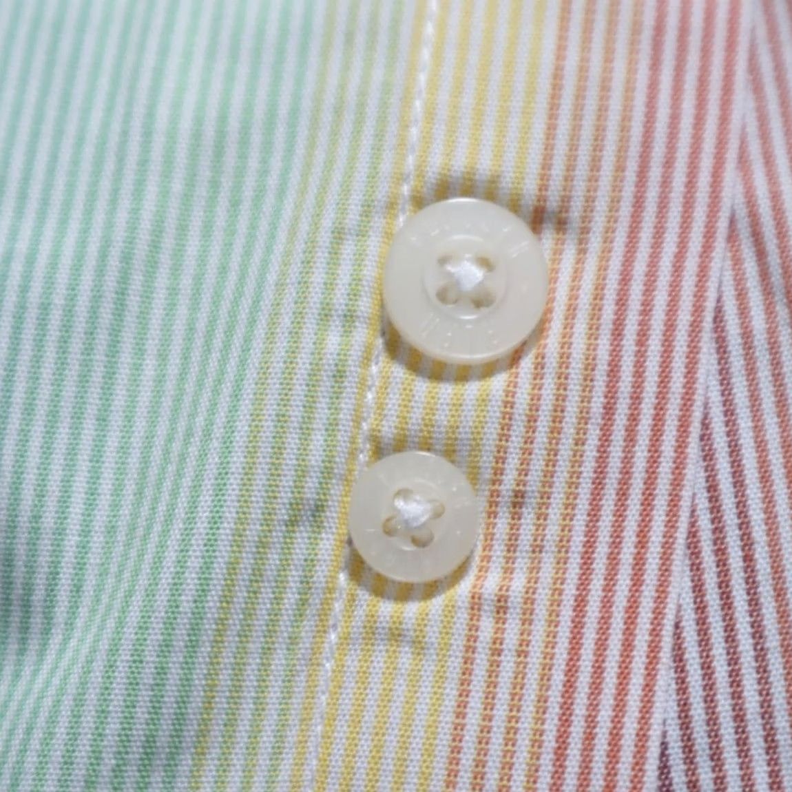Vintage Alan Flusser Shirt Striped Long Sleeve Button Down Men's L Poplin Gradient Cotton Shirt Size US L / EU 52-54 / 3 - 6 Thumbnail