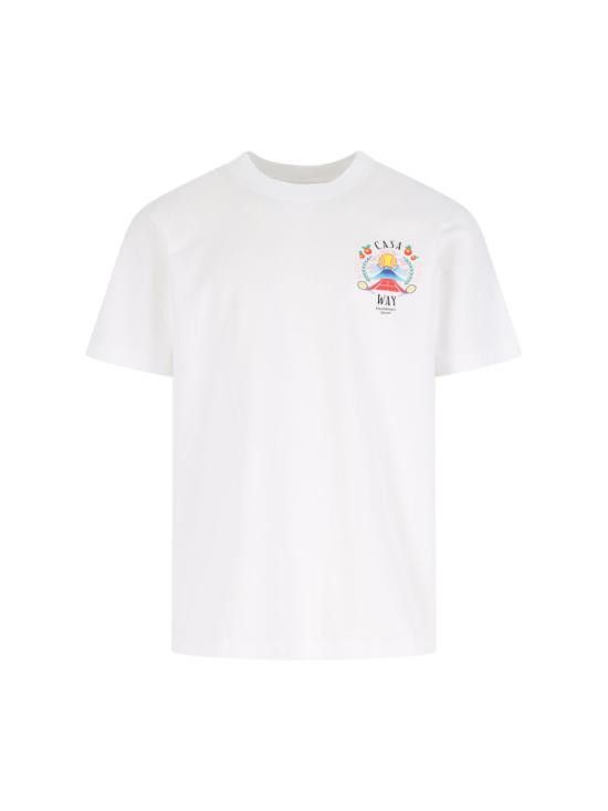 Casablanca CASABLANCA Men T-Shirts MPF25 JTS 001 08 CASA WAY MOUNTAIN White Size US M / EU 48-50 / 2 - 1 Thumbnail