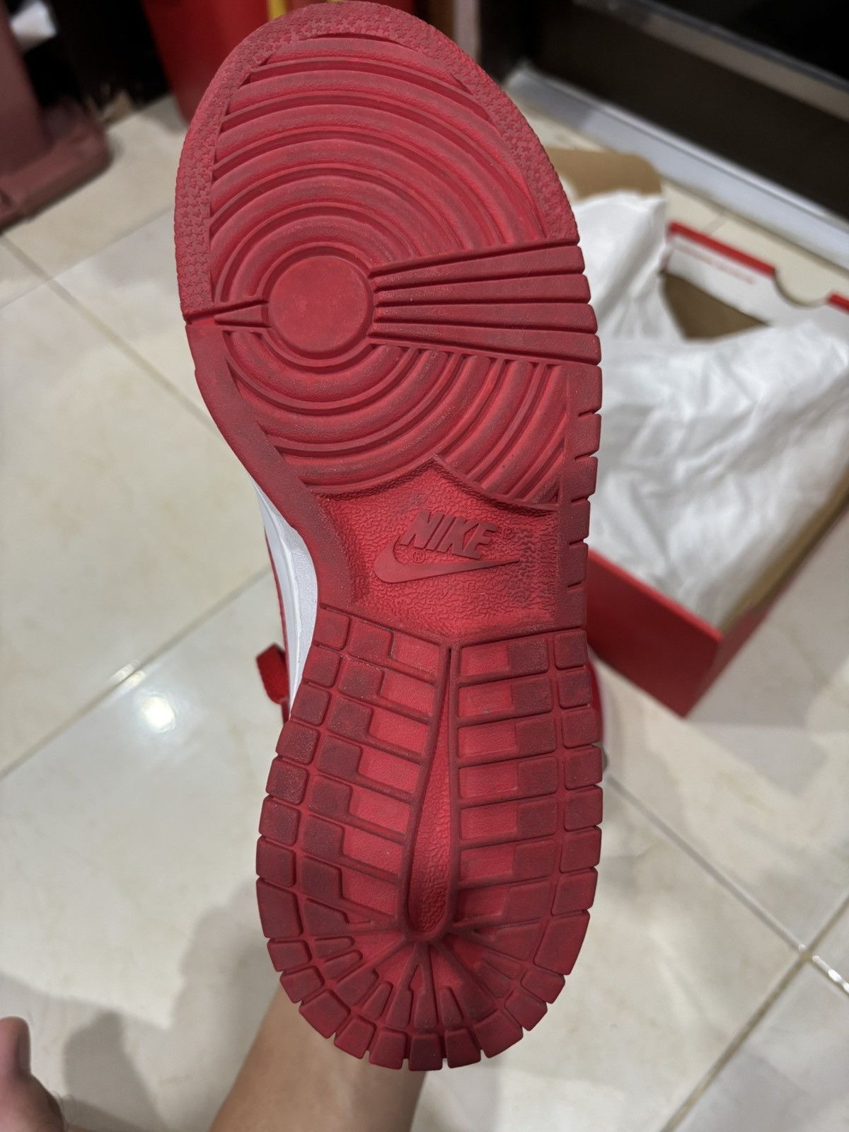Nike × Other Nike Dunk High University Red Size US 4.5 / IT 34.5 - 16 Thumbnail