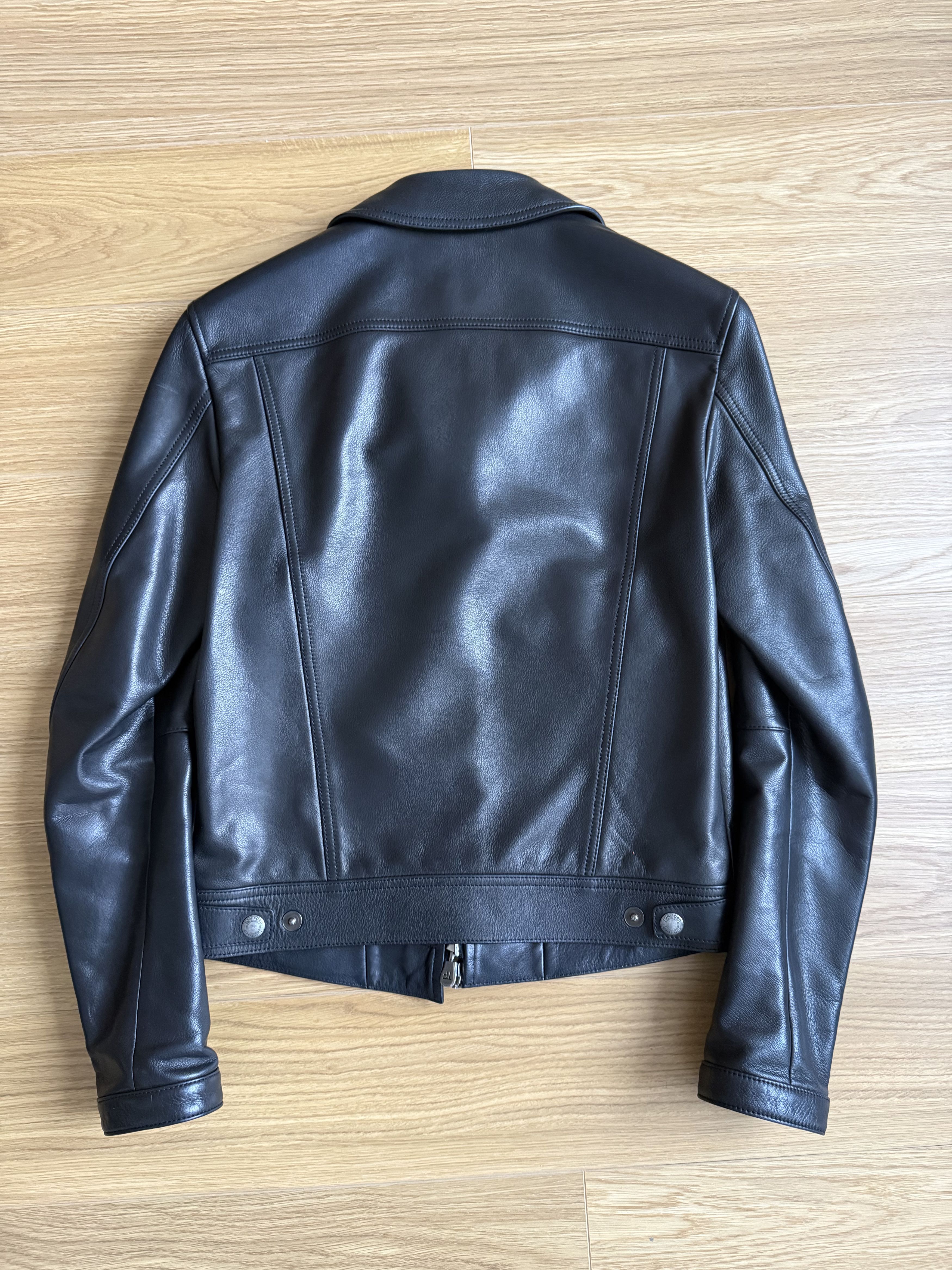 Tom Ford Tom Ford Icon Cafe Racer Leather Jacket (Black Calf) Size US S / EU 44-46 / 1 - 2 Thumbnail
