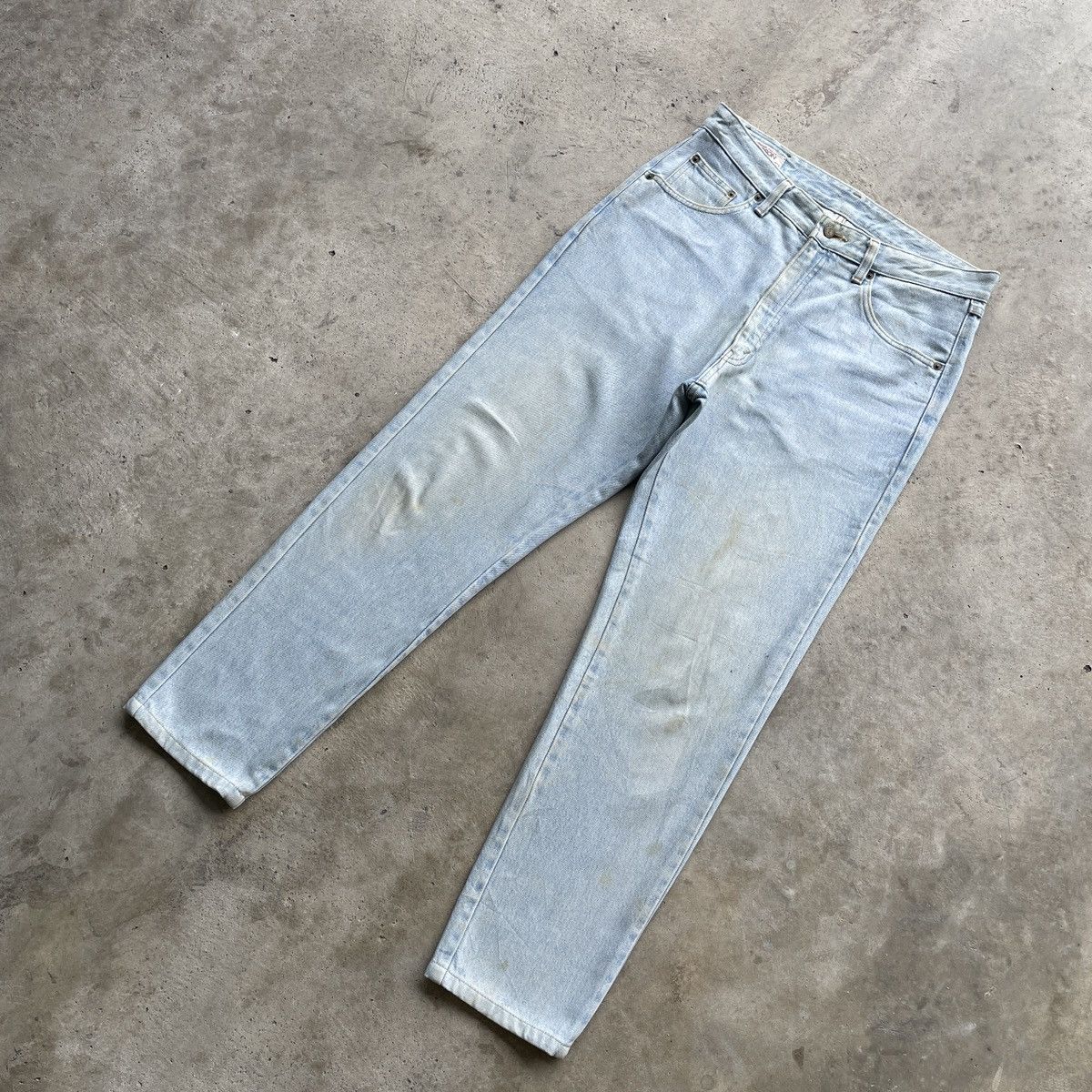 Japanese Brand Vintage Bobson Light wash Jeans Faded Denim Pants W32 Size US 32 / EU 48 - 2 Thumbnail