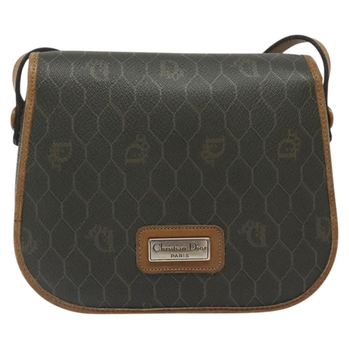 Dior DIOR Honeycomb Canvas Shoulder Bag Pvc Khaki Size ONE SIZE - 2 Thumbnail