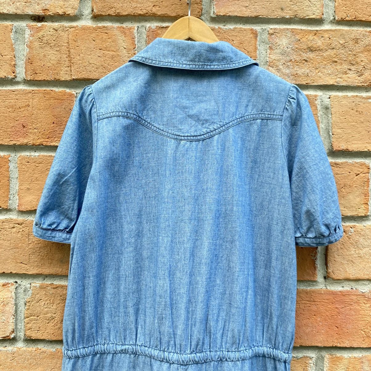 Tsumori Chisato TSUMORI CHISATO Blue Denim Romper with Peter Pan Collar Size M / US 6-8 / IT 42-44 - 11 Thumbnail