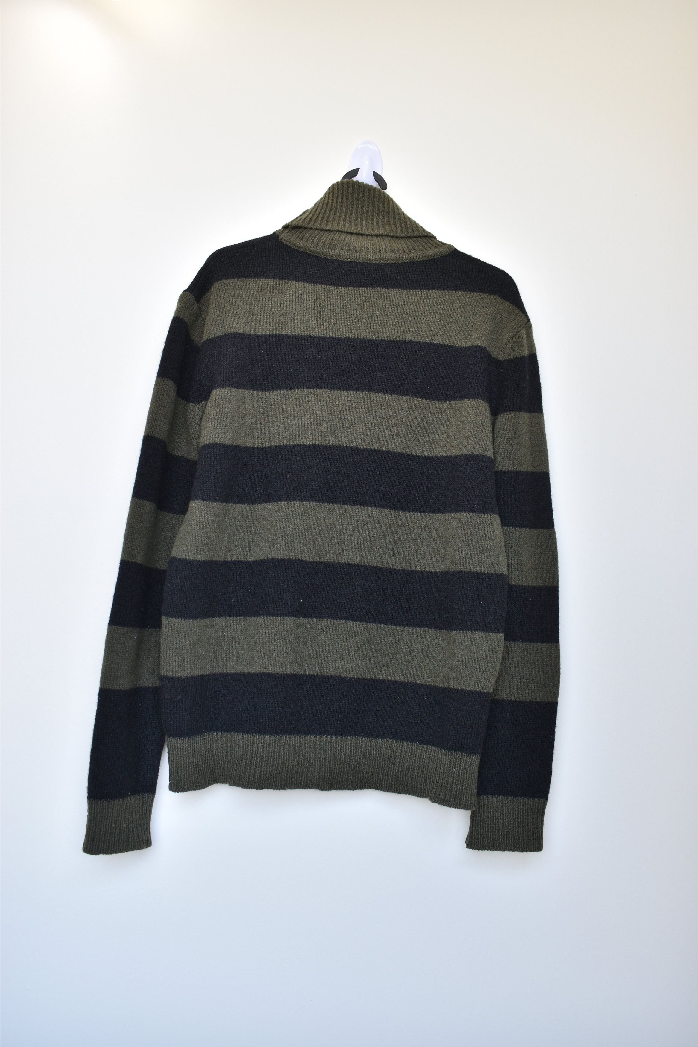 Raf Simons Raf Simons AW01-02 Riot Riot Riot Striped Turtleneck Sweater Size US M / EU 48-50 / 2 - 2 Thumbnail