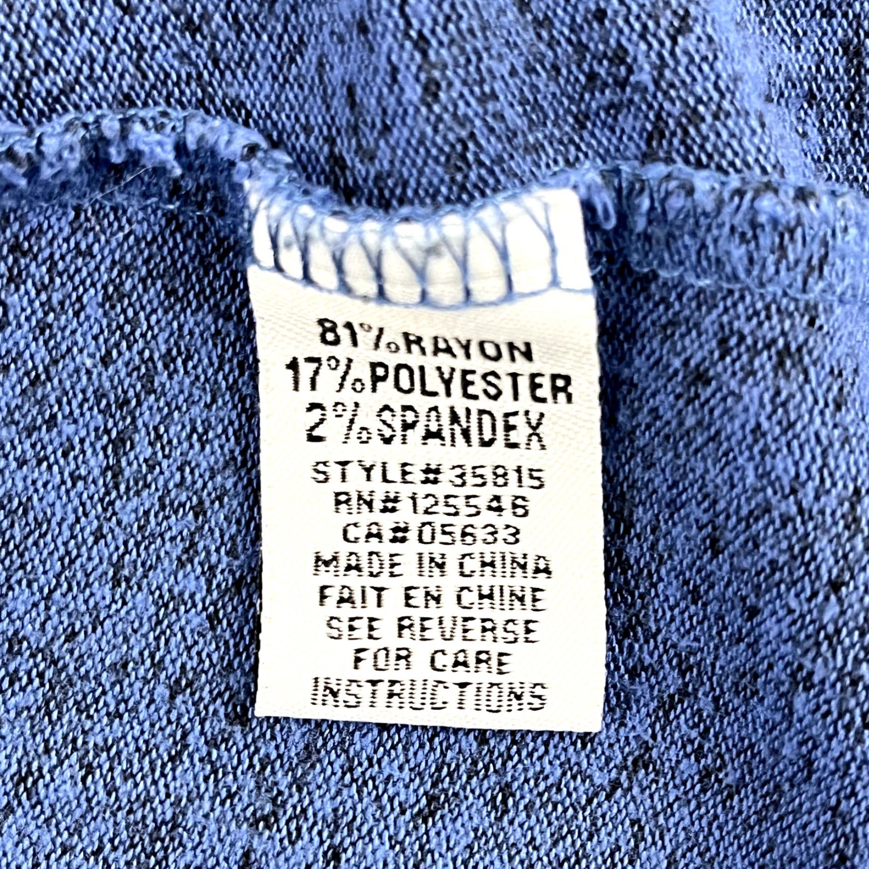 Habitat HABITAT Clothes To Live Shirt Women Large Blue Mock Cinched Sleeves Sweatshirt Size L / US 10 / IT 46 - 7 Thumbnail