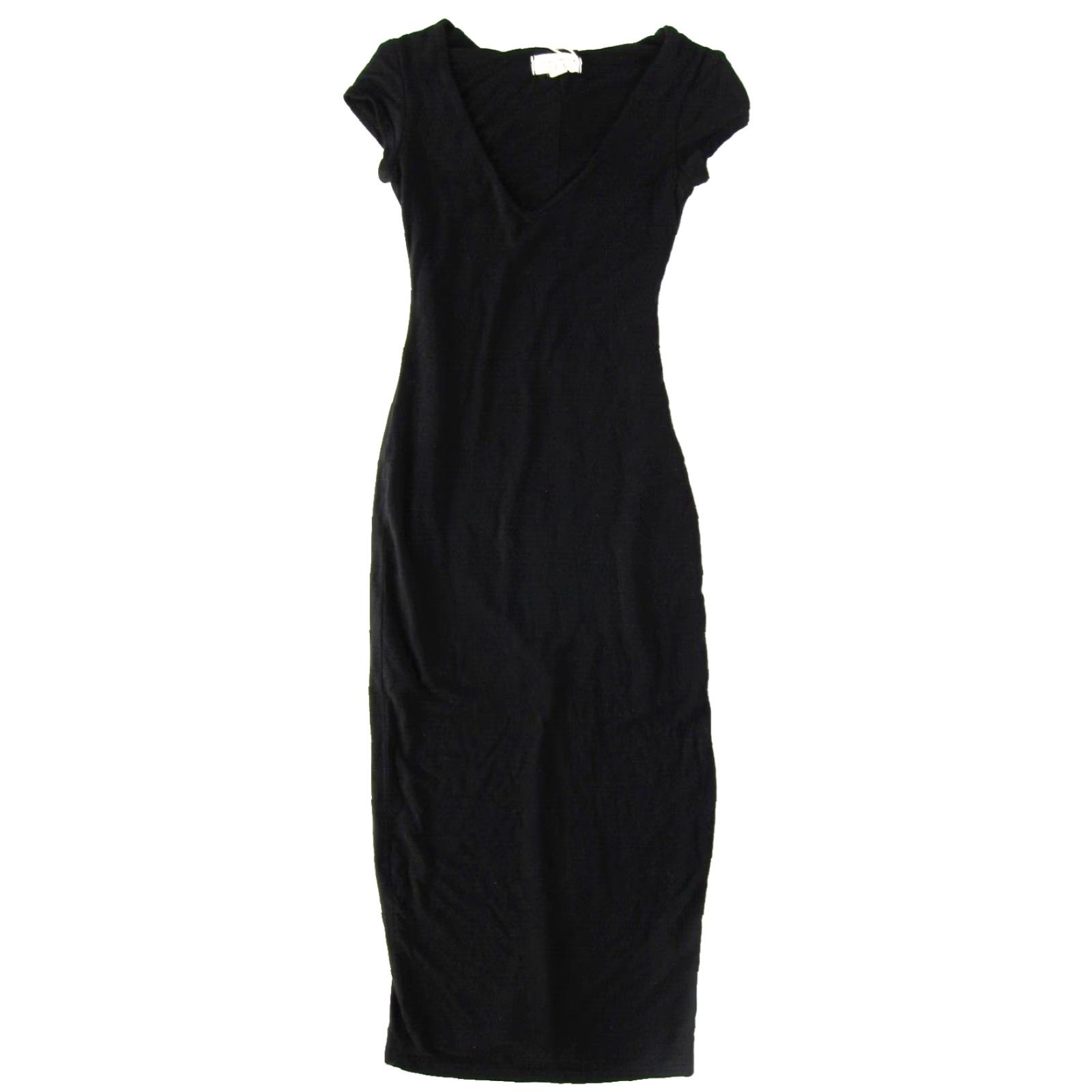 Vintage NWT See You Monday Los Angeles Black Jersey V-Neck Short Sleeve T-Shirt Dress XXS Size XXS / US 00 / IT 34 - 2 Thumbnail