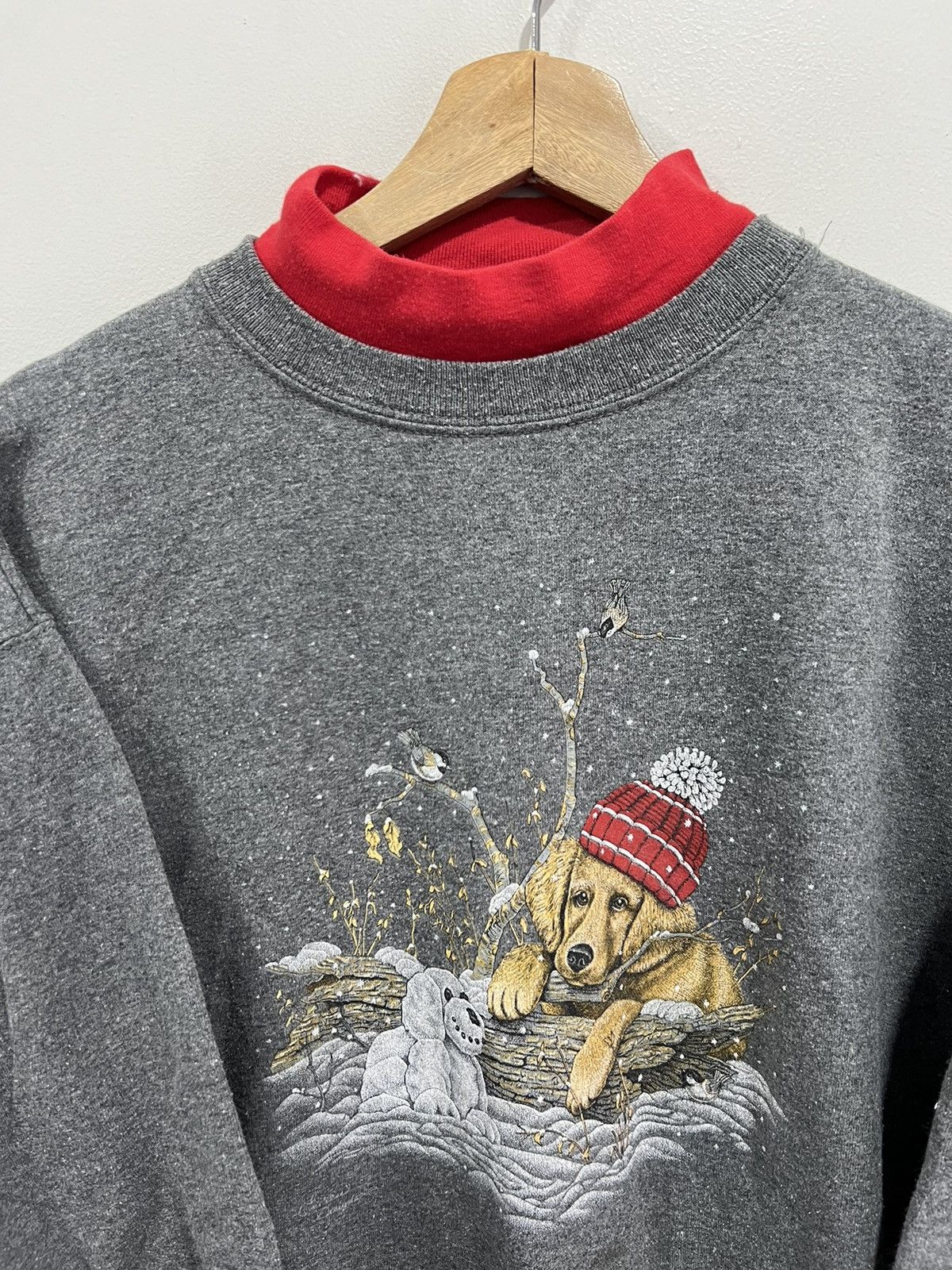 Vintage Vintage Dog Puppy Sweater Sweatshirt animal Size US M / EU 48-50 / 2 - 2 Thumbnail
