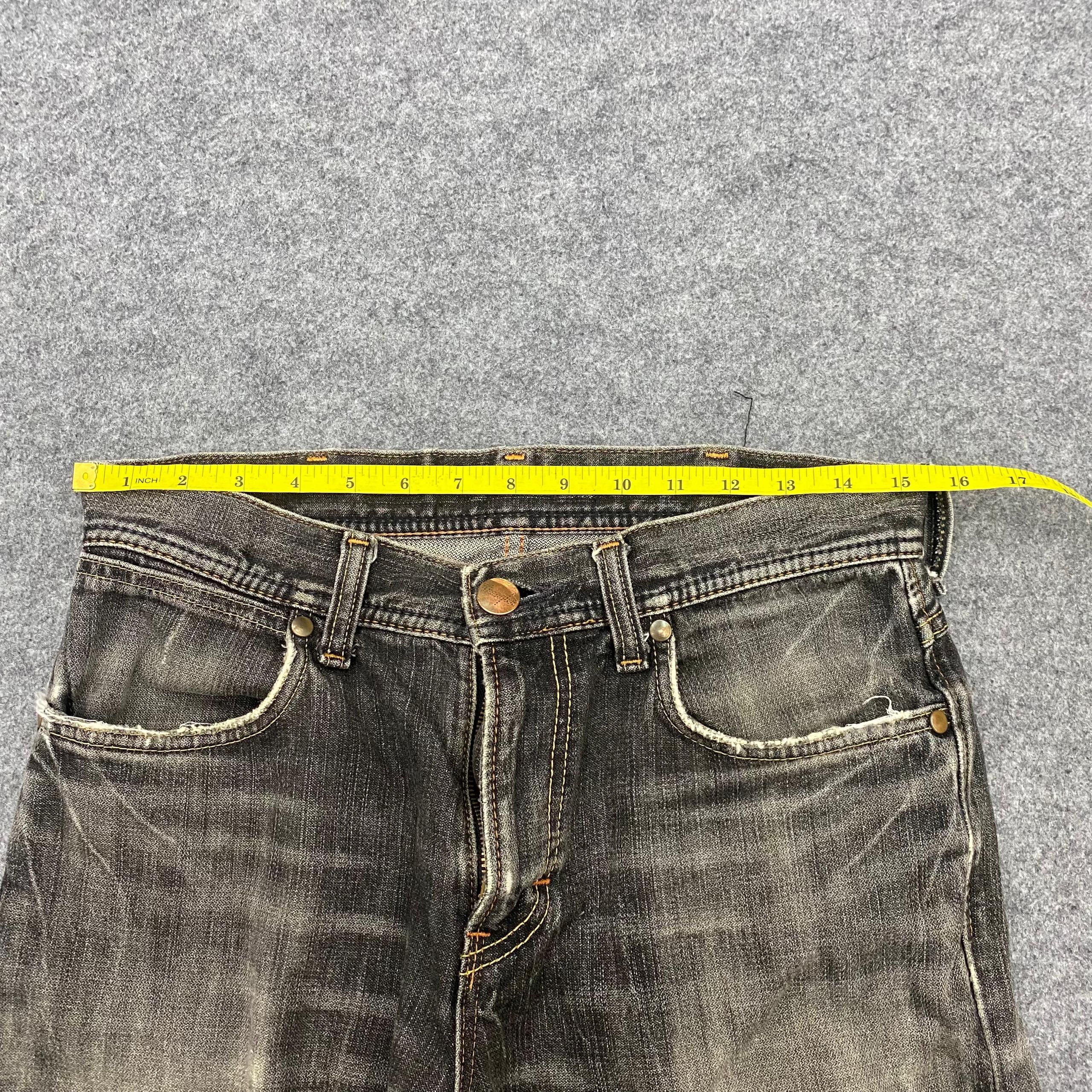 Japanese Brand 💥Best Offer💥Vintage Wrangler Distressed Denim Size US 30 / EU 46 - 4 Thumbnail