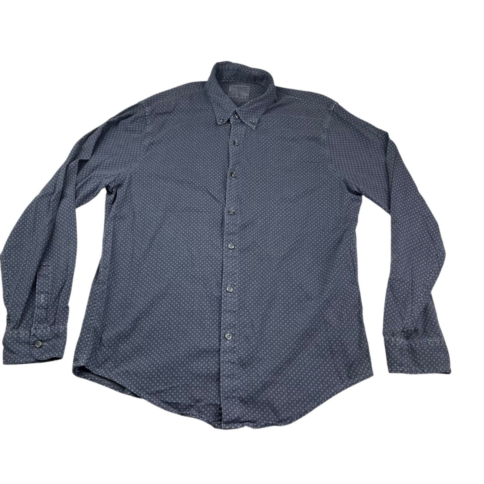 Abercrombie & Fitch Abercrombie & Fitch Men's 100% Cotton L/S Button Shirt Blue Size US L / EU 52-54 / 3 - 2 Thumbnail