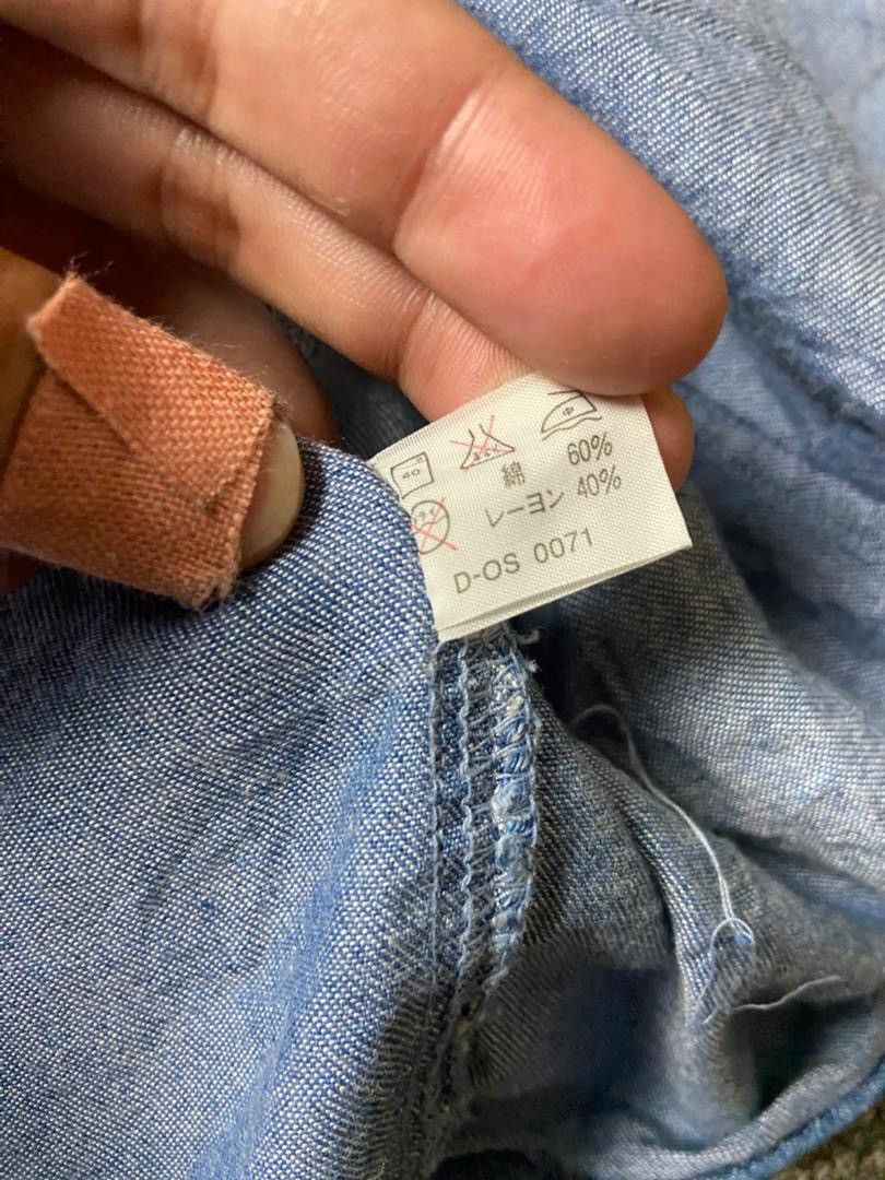 Japanese Brand No Sweat + Blue Spice Oversized Denim Shirts (173) Size US L / EU 52-54 / 3 - 3 Thumbnail