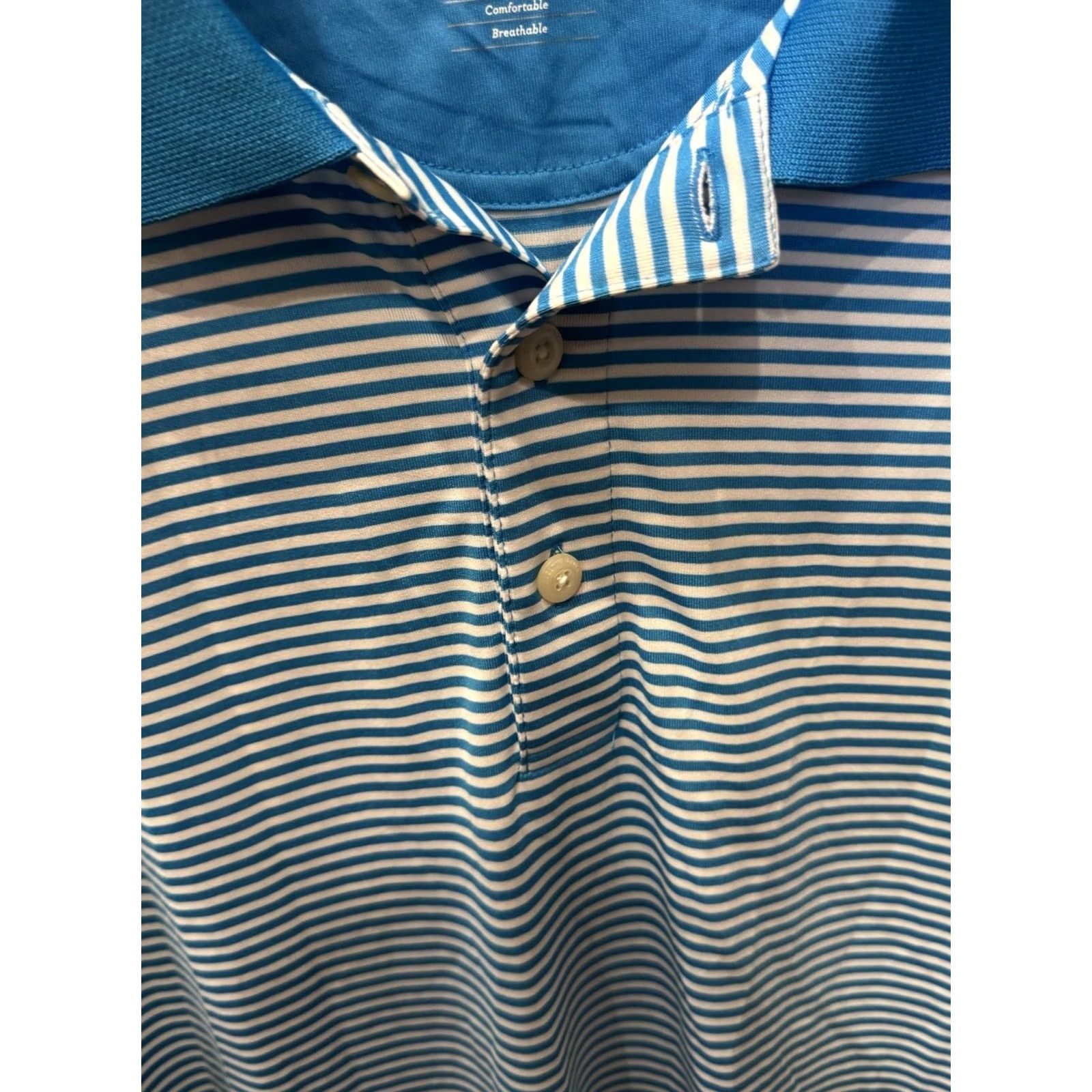 Cutter & Buck Cutter & Buck Polo Shirt 3XL Black Multicolor Blue White Stripe Shirt Men XXXL Size US XXL / EU 58 / 5 - 5 Thumbnail