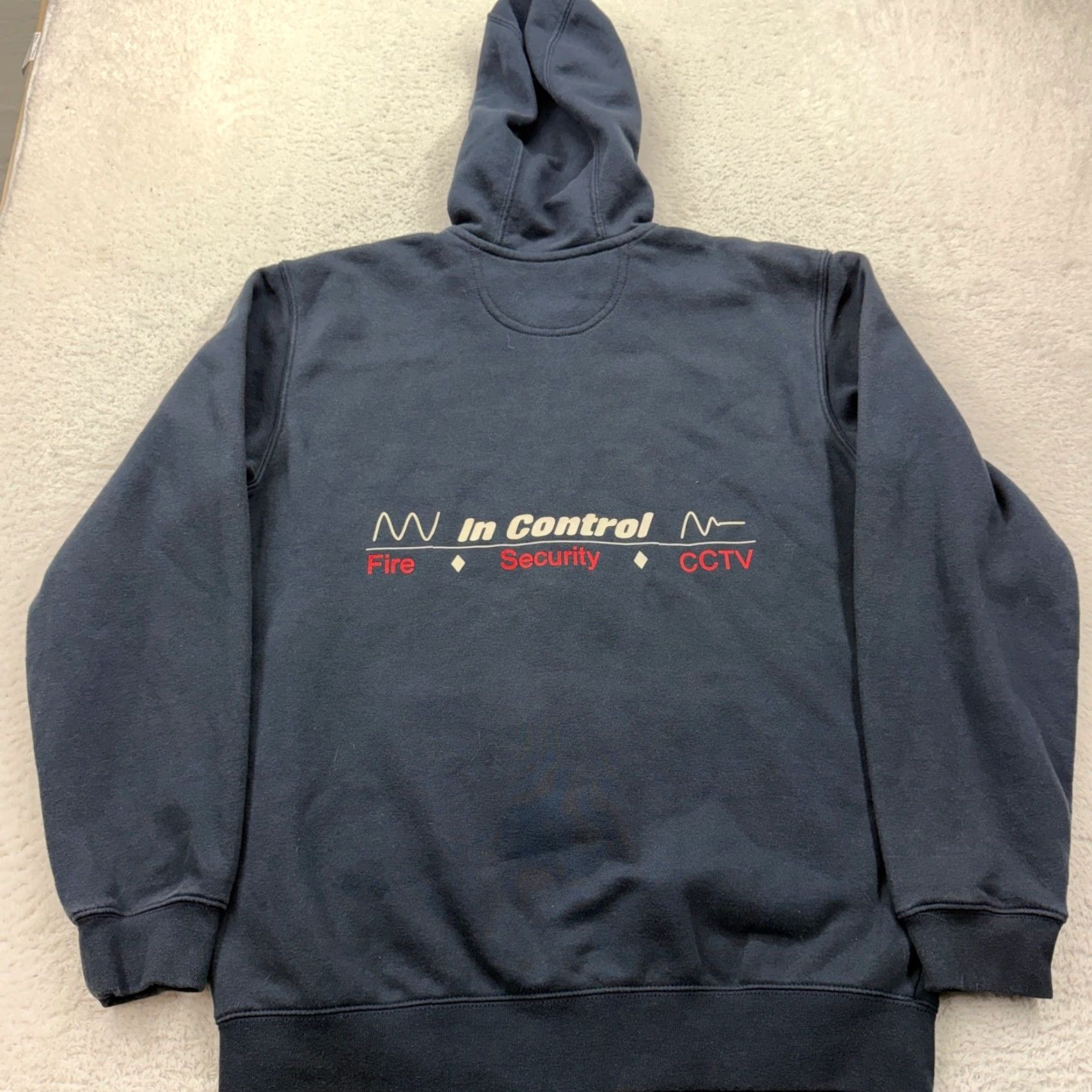 Carhartt Carhartt Hoodie Mens Full Zip Navy Blue In Control Security Workwear M Medium Size US M / EU 48-50 / 2 - 7 Thumbnail