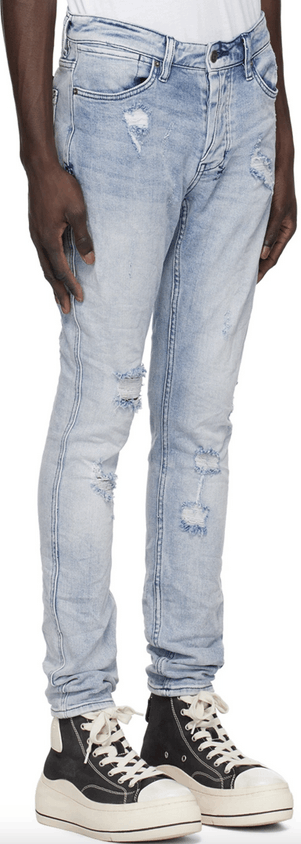 Ksubi Ksubi Blue Van Winkle Trashed Jeans Size US 29 - 4 Thumbnail