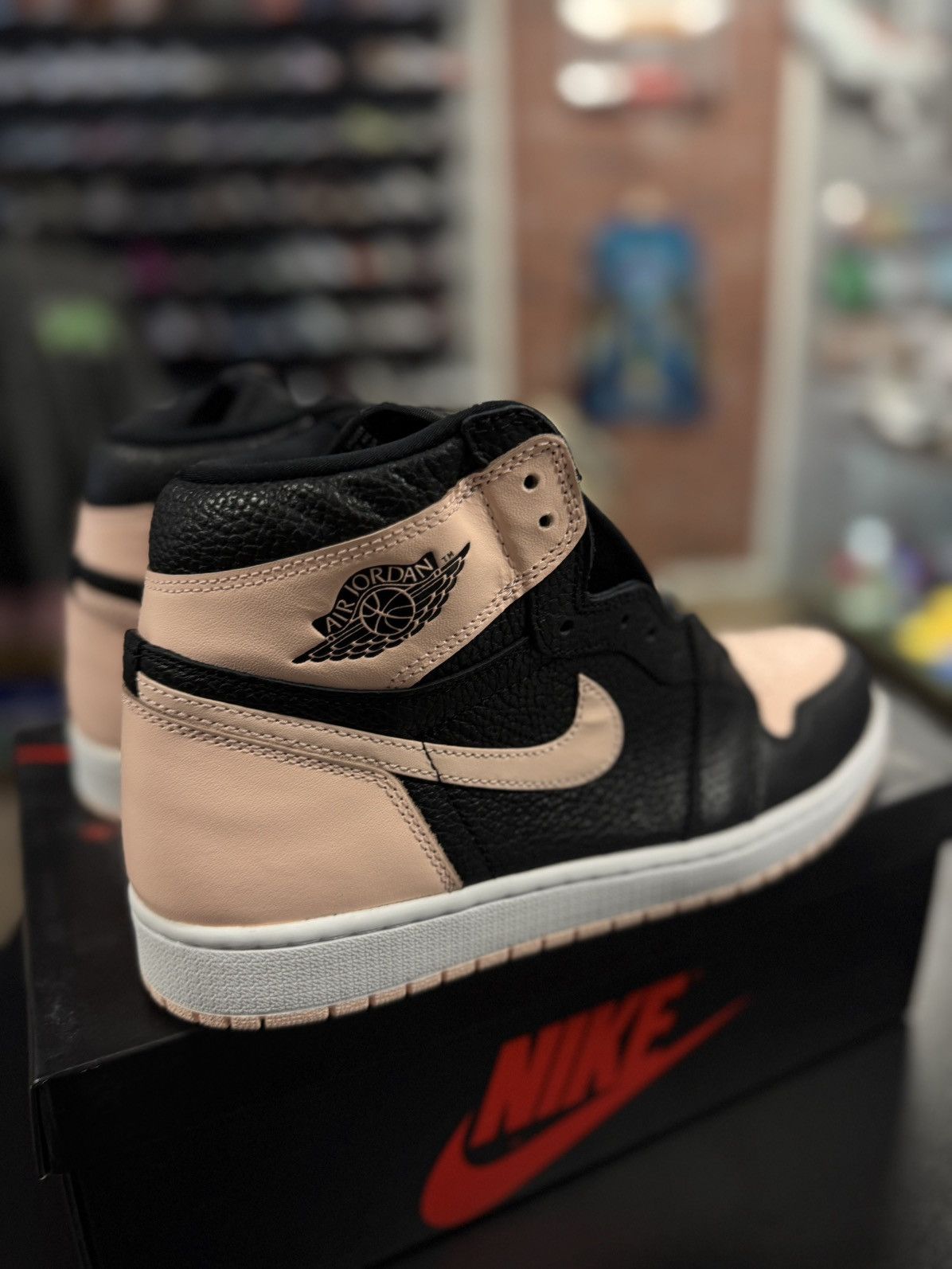 Jordan Brand × Nike Jordan 1 High OG Black Crimson Tint Size 11.5 New 2019 Size US 11.5 / EU 44-45 - 2 Thumbnail