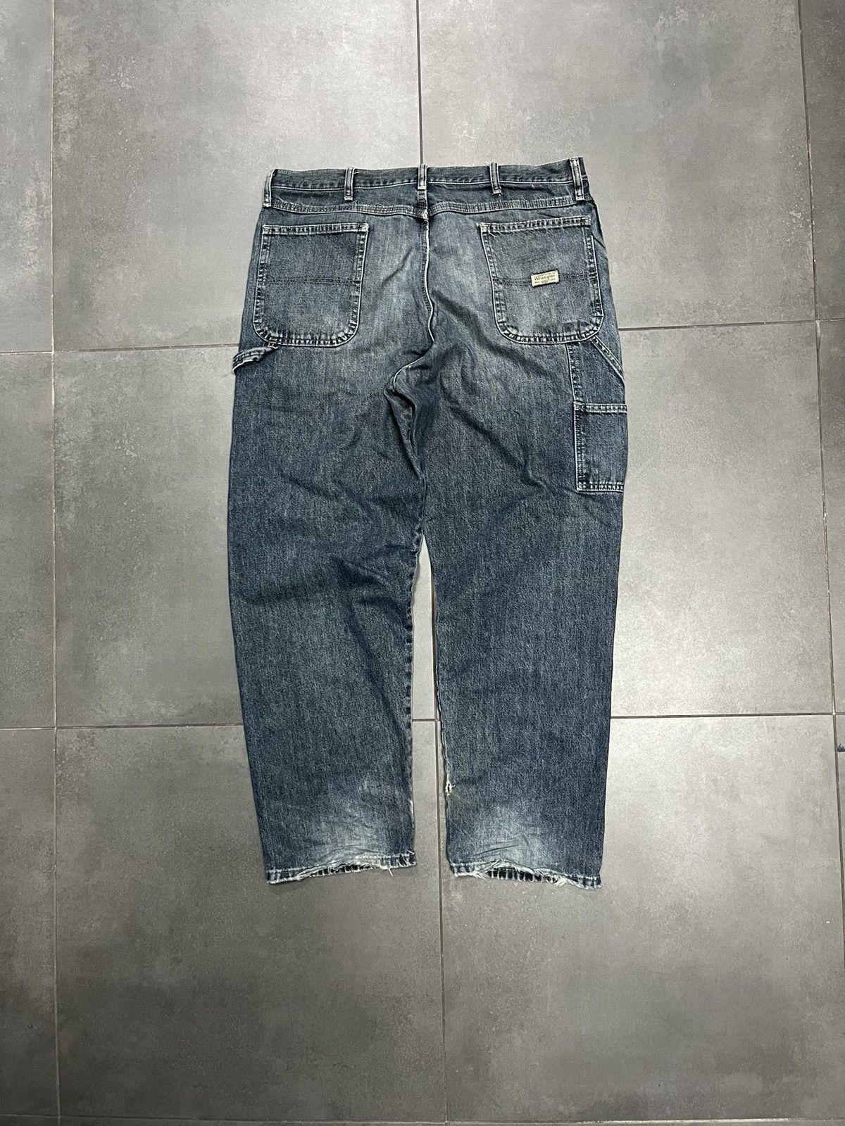 Vintage × Wrangler Vintage Workers Denim Jeans Carpenter Wrangler Size US 38 / EU 54 - 2 Thumbnail
