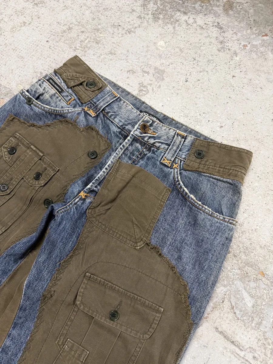 Dolce & Gabbana FW2005 Dolce & Gabbana Hybrid Khaki Multi-Pocket Cargo Denim Pants Size US 32 / EU 48 - 11 Thumbnail