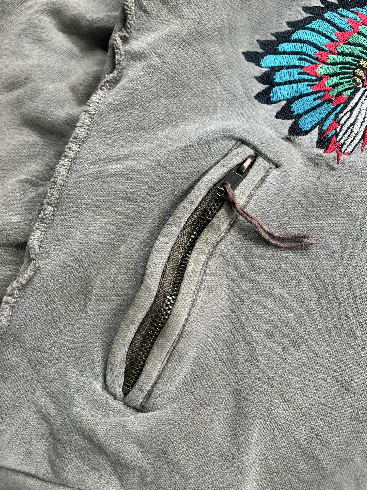 Japanese Brand VTG LA GATE INDIAN JAPANESE FUR HOODIE IFSIXWASNINE STYLE Size US M / EU 48-50 / 2 - 16 Thumbnail