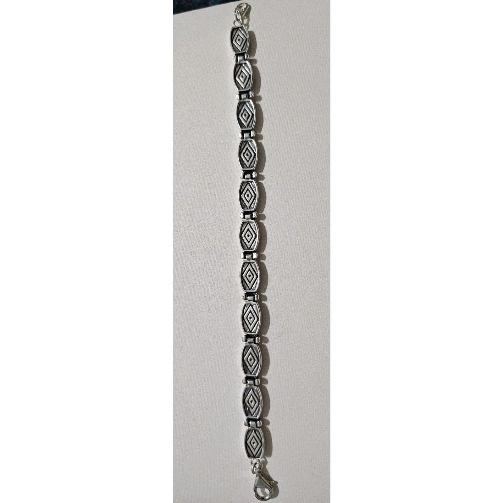 Other Vintage Western Sterling Silver Bracelet 925 Turquoise Gem Size ONE SIZE - 4 Thumbnail