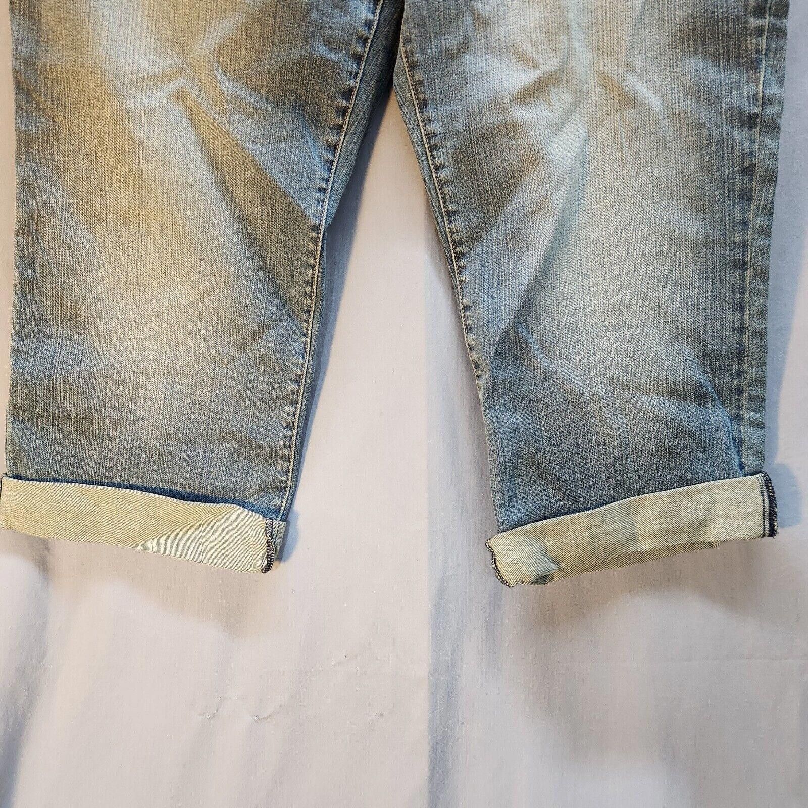 Designer NWT Deliahs Bailey Cuffed Cropped Jeans Size 15/16 New Size 38" / US 16 / IT 52 - 3 Thumbnail