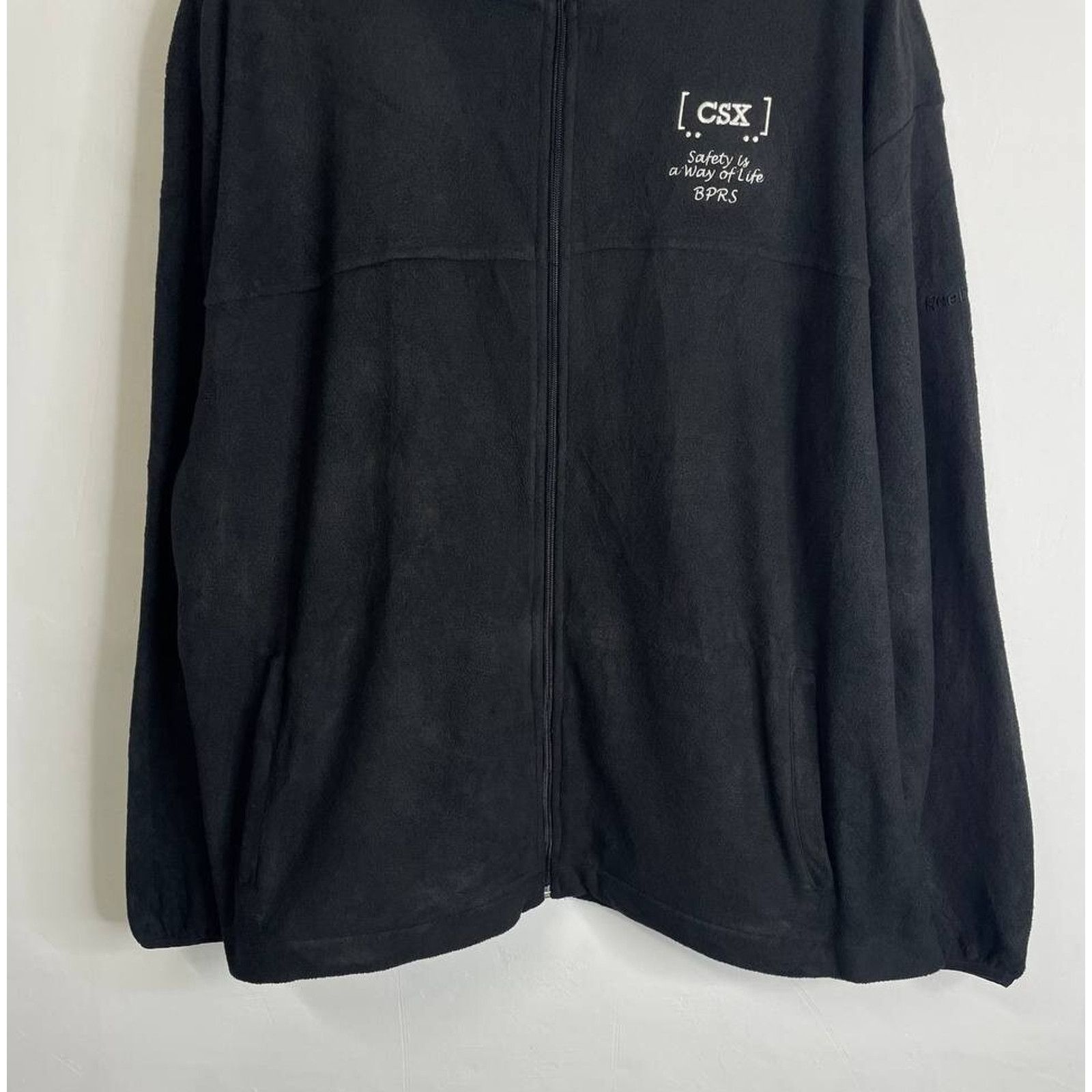 Reebok Vintage Reebok Safety Black Fleece Zip-Up Jacket Size XXL Size US XXL / EU 58 / 5 - 3 Thumbnail