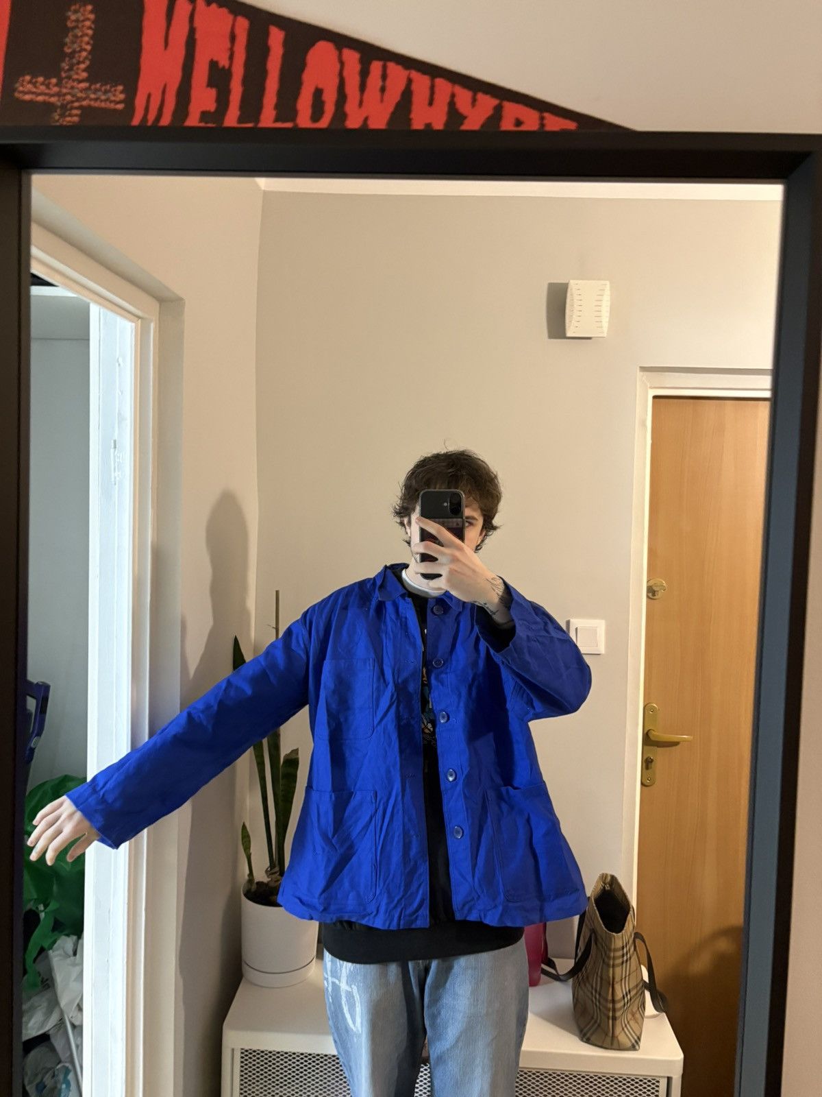 Other 1970s French chore coat jacket workwear bleu de travail Size US XL / EU 56 / 4 - 4 Thumbnail