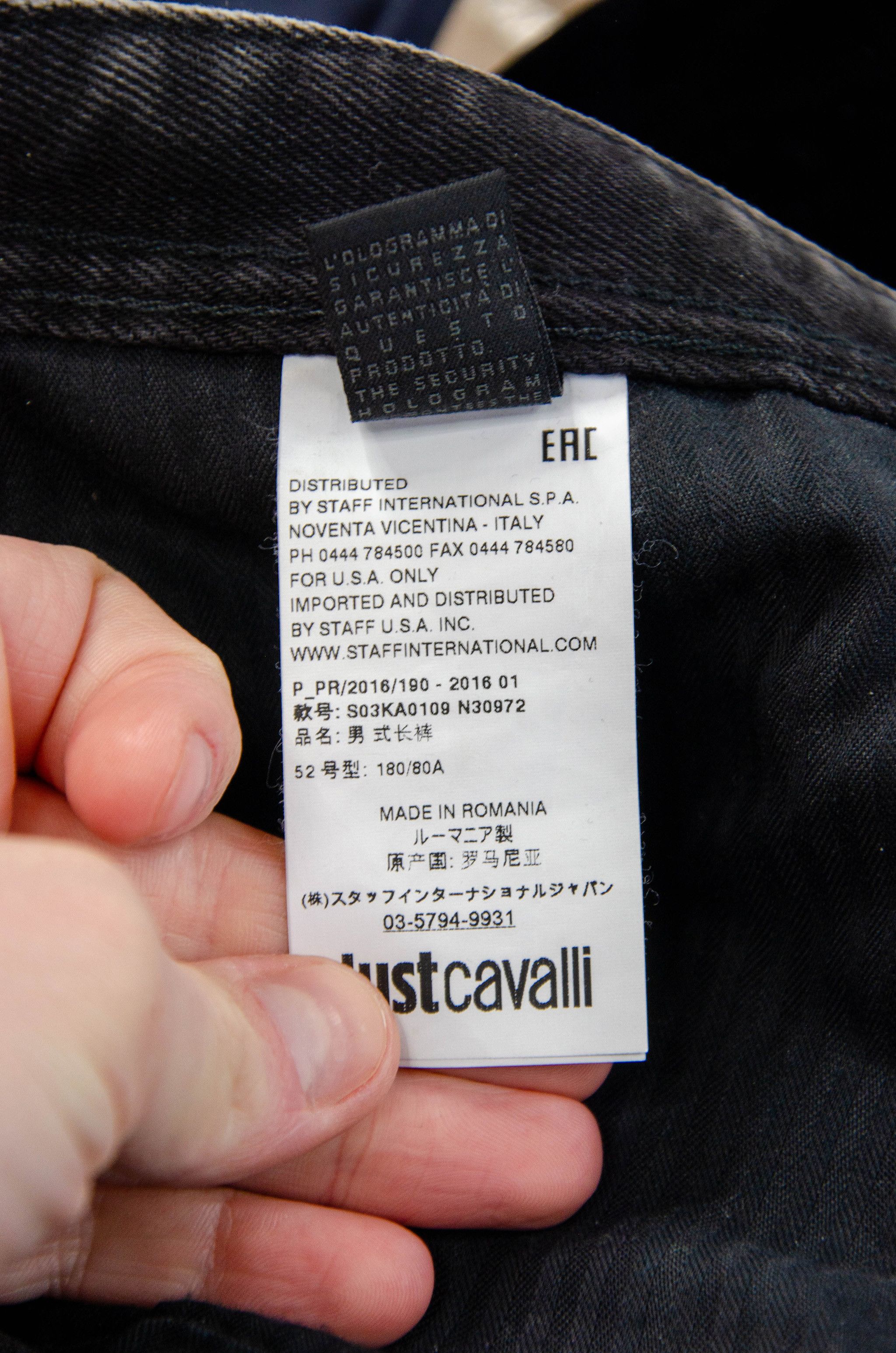 Just Cavalli Just Cavalli Biker Jeans Grey Wash – Size 52 Size US 36 / EU 52 - 14 Thumbnail