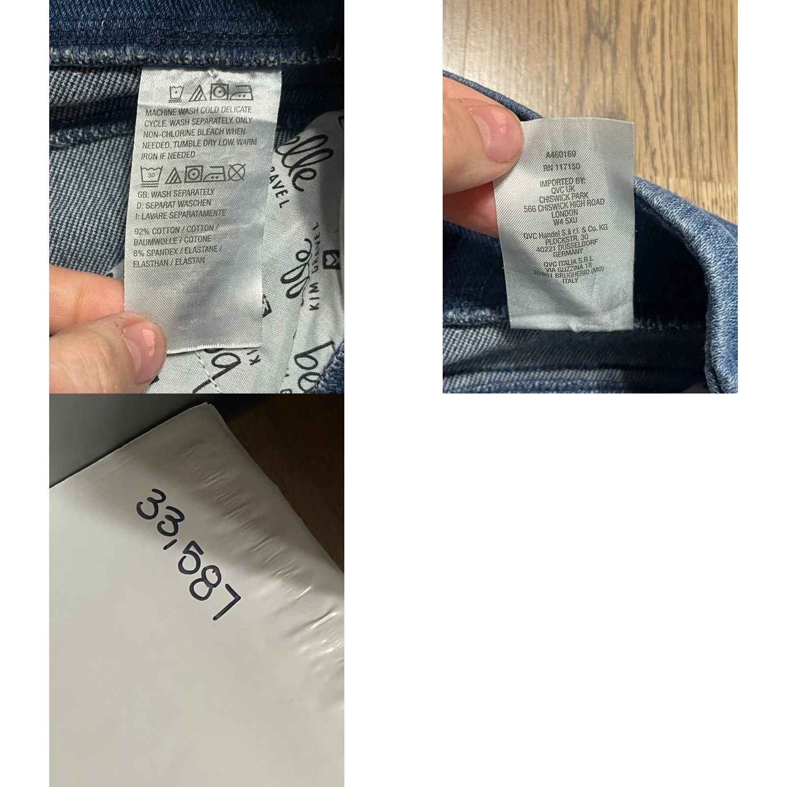 Vintage Belle by Kim Gravel Jeans Women's 4 Tall Blue Denim Straight Pull On Size 27" / US 4 / IT 40 - 8 Thumbnail