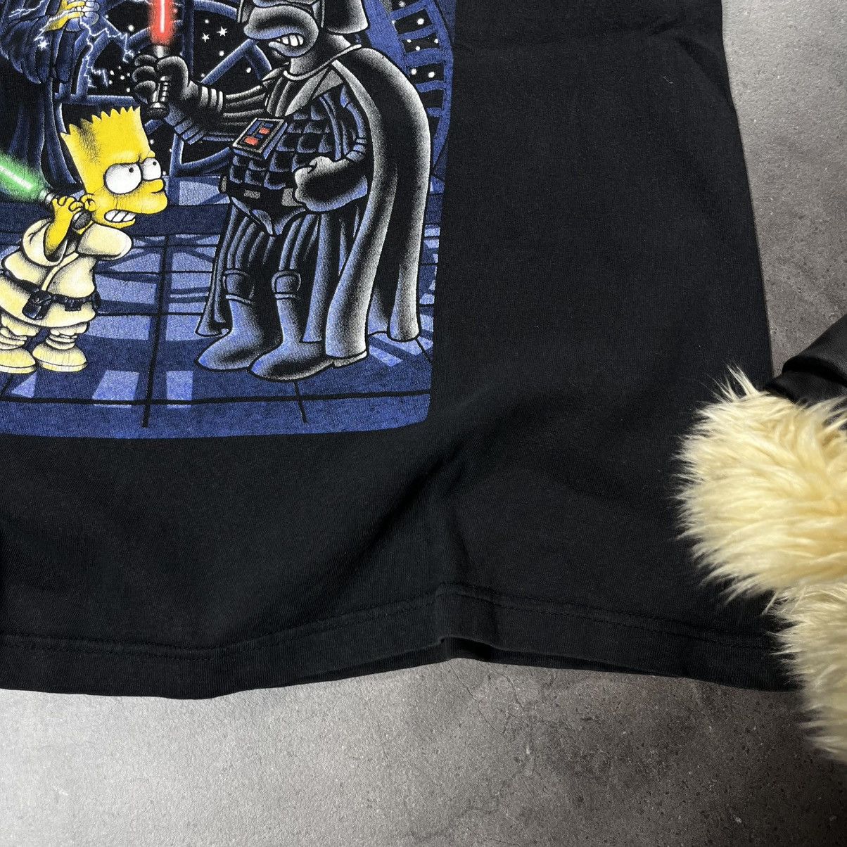 Cartoon Network Vintage 90s The Simpsons Strike Back Star Wars Tee Tshirt Size US S / EU 44-46 / 1 - 5 Thumbnail