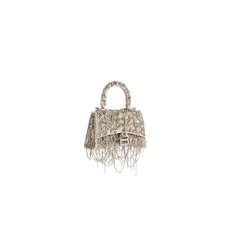 Balenciaga o1bcso1str0526 Size: OS / Hourglass Handbag Chain Embroidery Size ONE SIZE - 2 Thumbnail