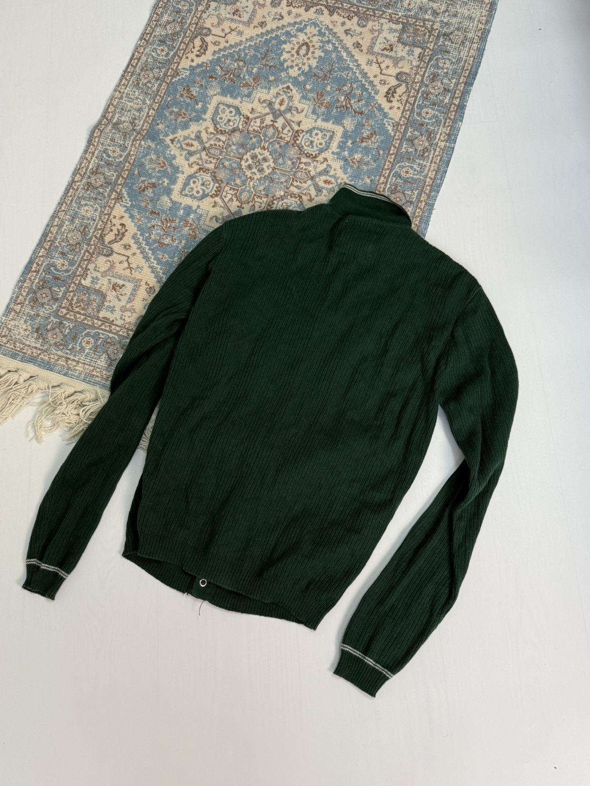 Percival Percival Green Cotton Cardigan Size in Fact S Size US XS / EU 42 / 0 - 7 Thumbnail