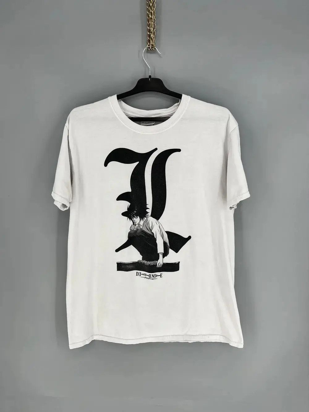 Japanese Brand Vintage DEATH NOTE DISTRESSED Promo T-shirt Character Size US XL / EU 56 / 4 - 1 Thumbnail