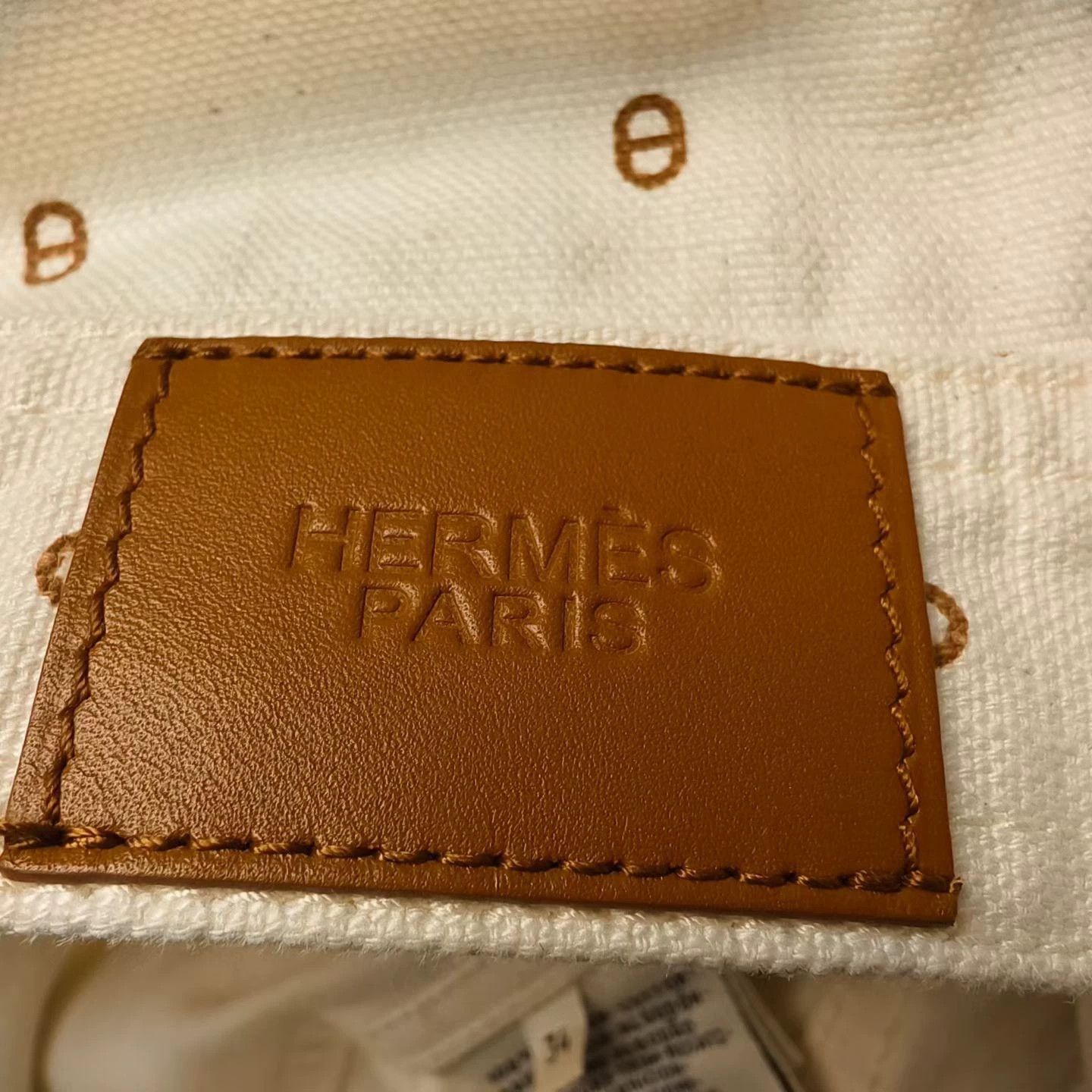 Hermes Hermès full logo pig nose ivory denim jacket size 34 Size XS / US 0-2 / IT 36-38 - 5 Thumbnail