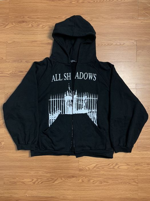 Raf Simons Archive AW05 Raf Simons All Shadow Hoodie Grailed