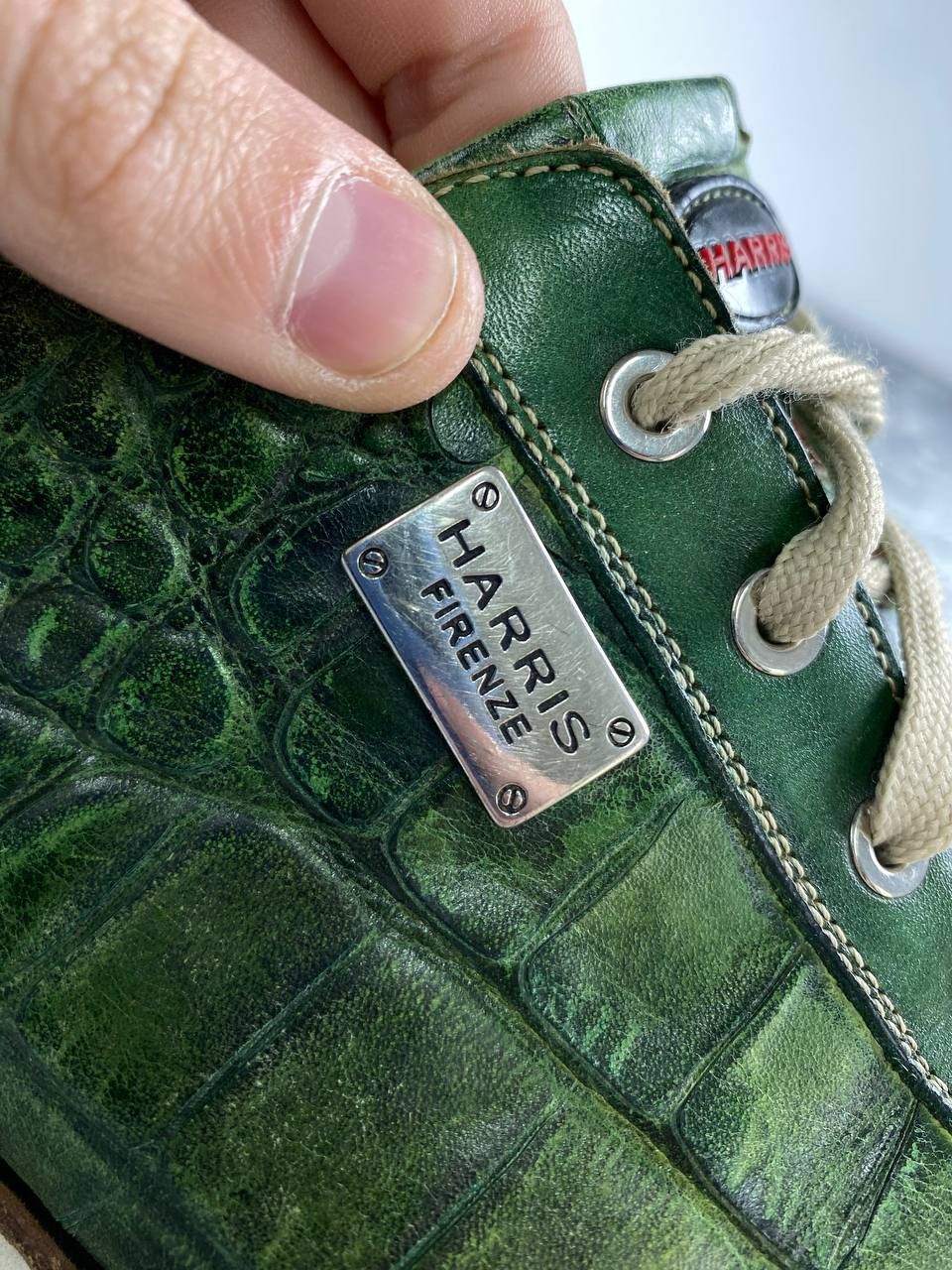 Harris Tweed Harris Lage Trainers Leather Trainers Men Size 11 Green Size US 11 / EU 44 - 11 Thumbnail