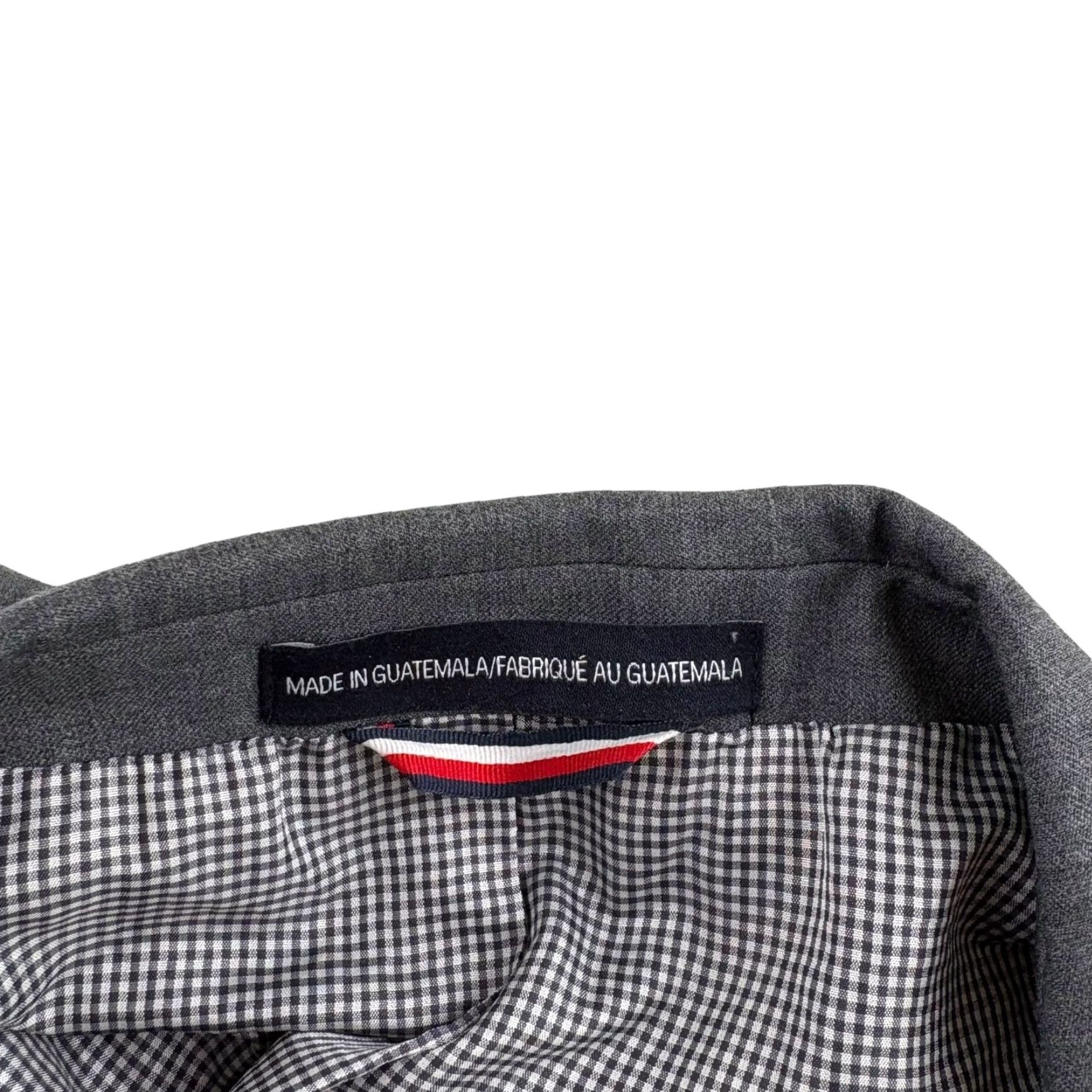 Tommy Hilfiger Tommy Hilfiger Blazer Jacket Men Wool Stretch Gray 46R Regular Double-Vented 2-Button Notch Lining Viscose Poly 46R Mens Size 46R - 5 Thumbnail