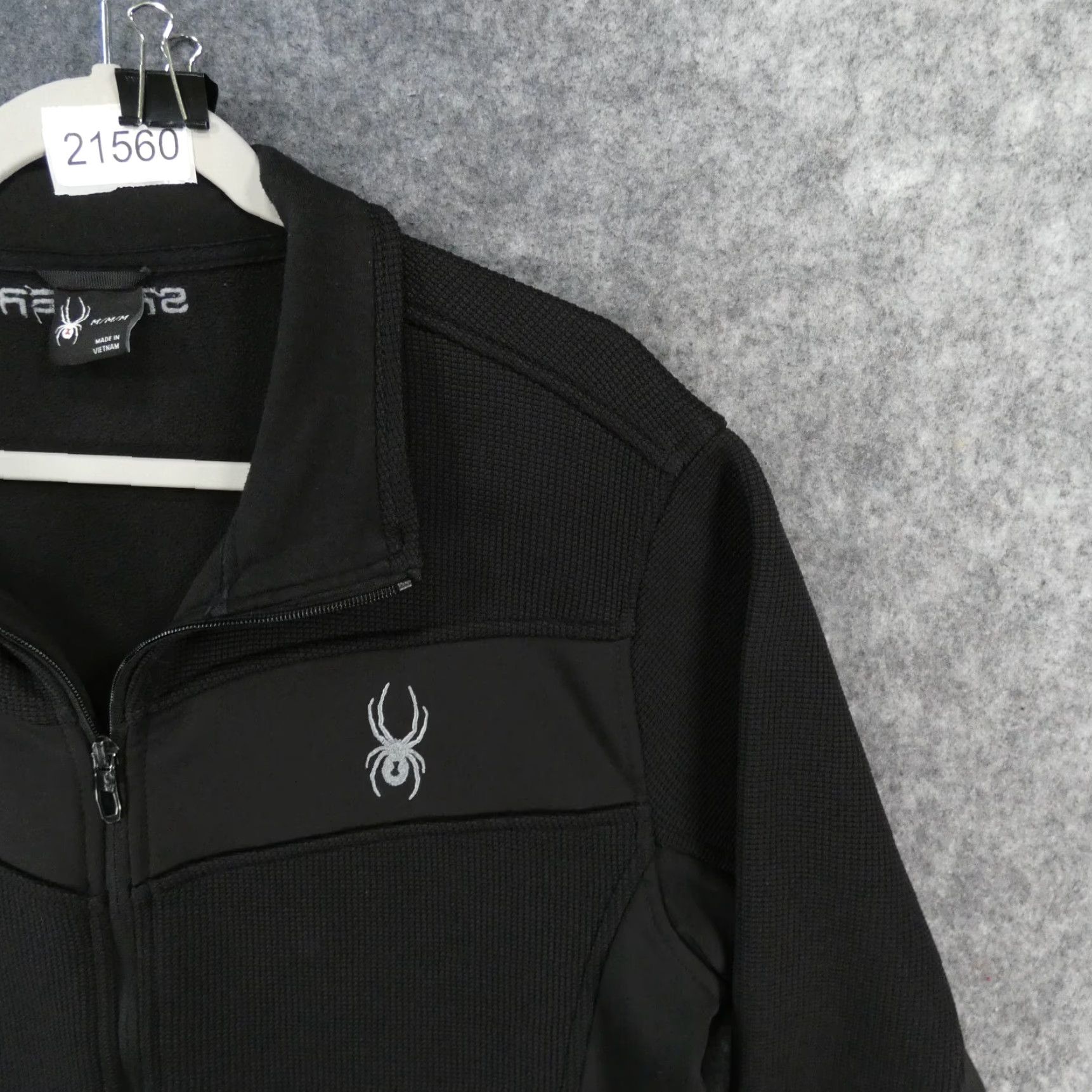 Spyder Spyder Jacket Mens M Black Full Zip Fleece Logo Size US M / EU 48-50 / 2 - 6 Thumbnail