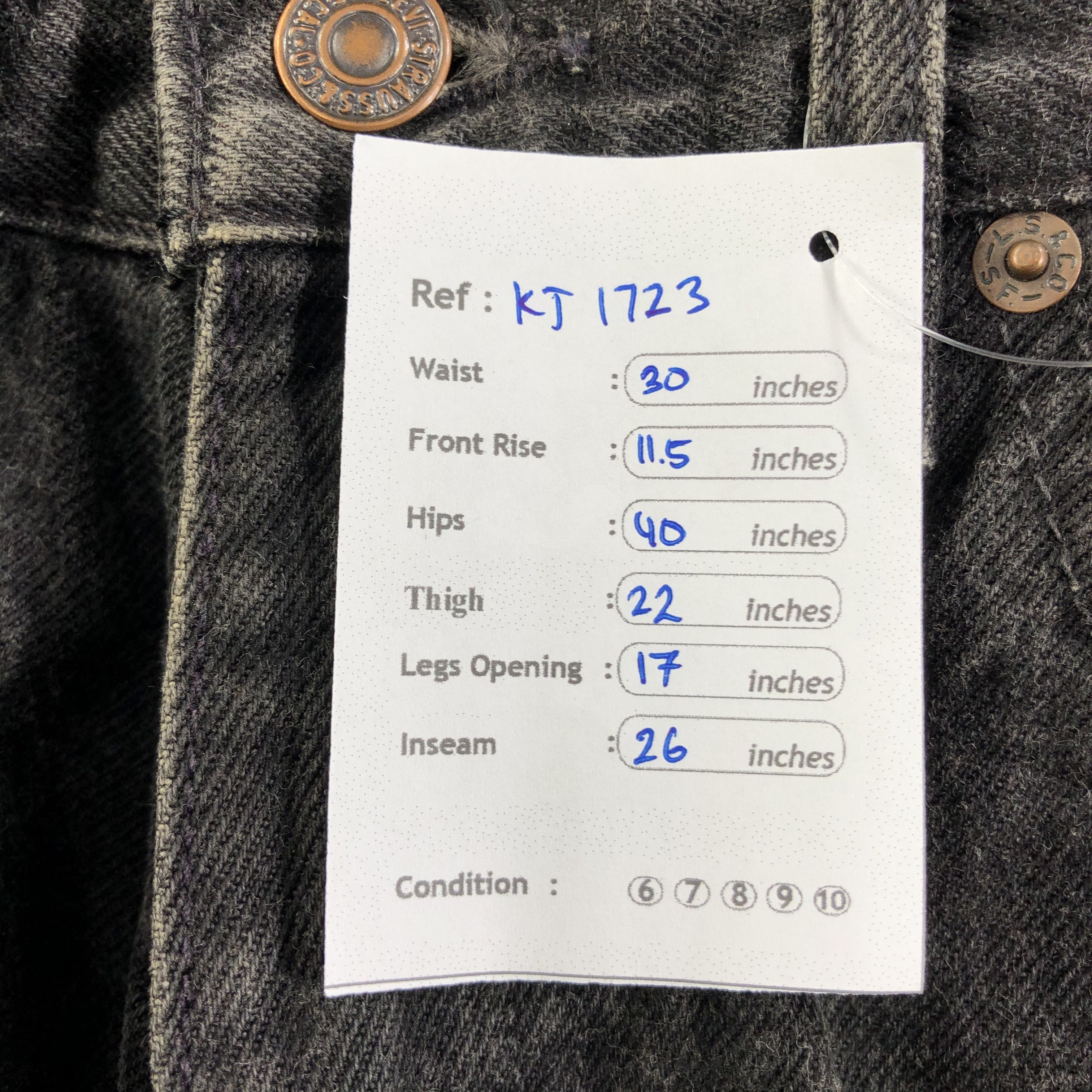 Levi's Vintage Levis 560 Jeans Faded Black Denim kJ1723 Size US 29 - 10 Thumbnail