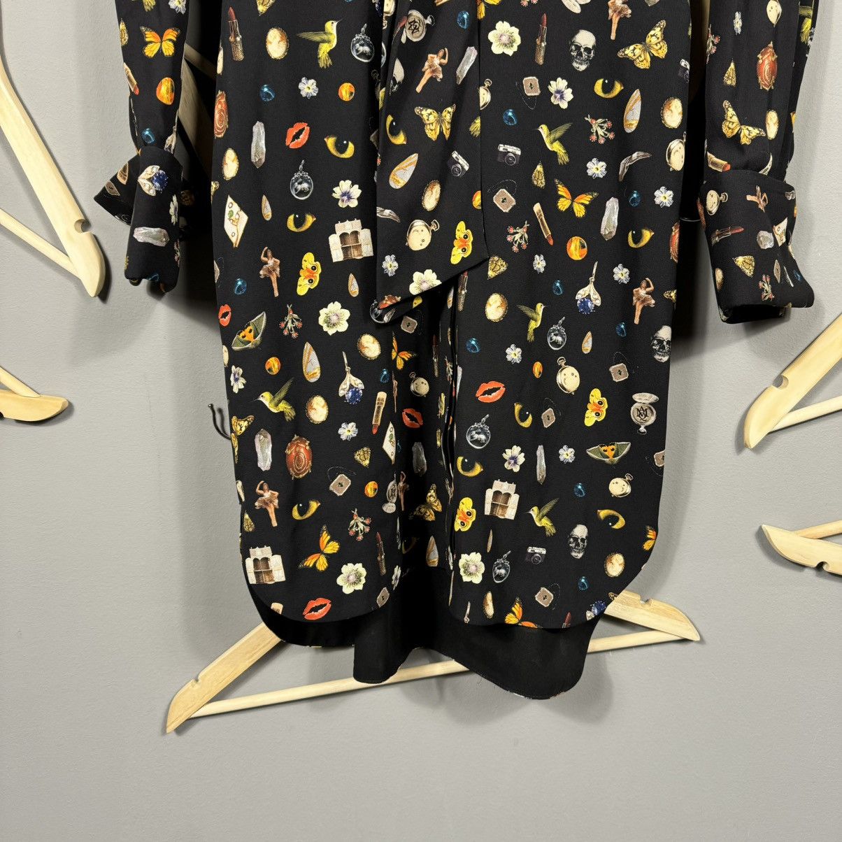 Alexander McQueen Alexander McQueen Obsession Long-sleeve Silk Dress Size XS / US 0-2 / IT 36-38 - 9 Thumbnail