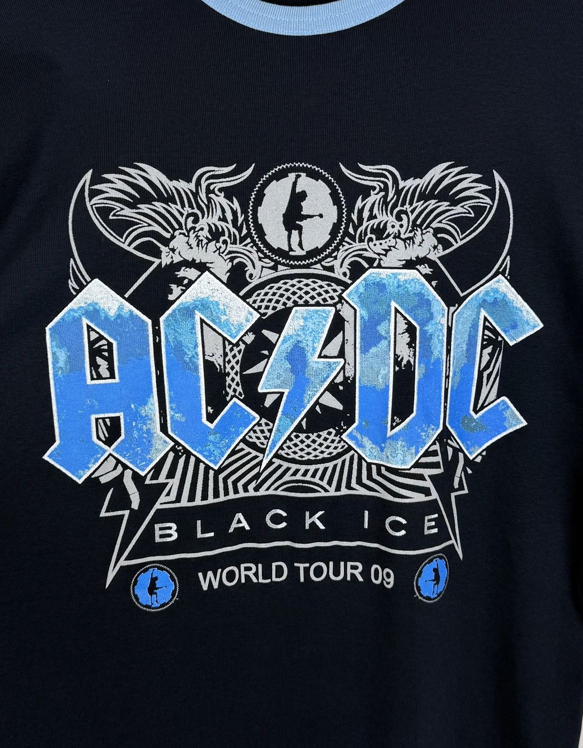 AC/DC AC/DC Black Ice 2009 Tour T-Shirt Merch Rock Band Promo B&C Size US L / EU 52-54 / 3 - 2 Thumbnail