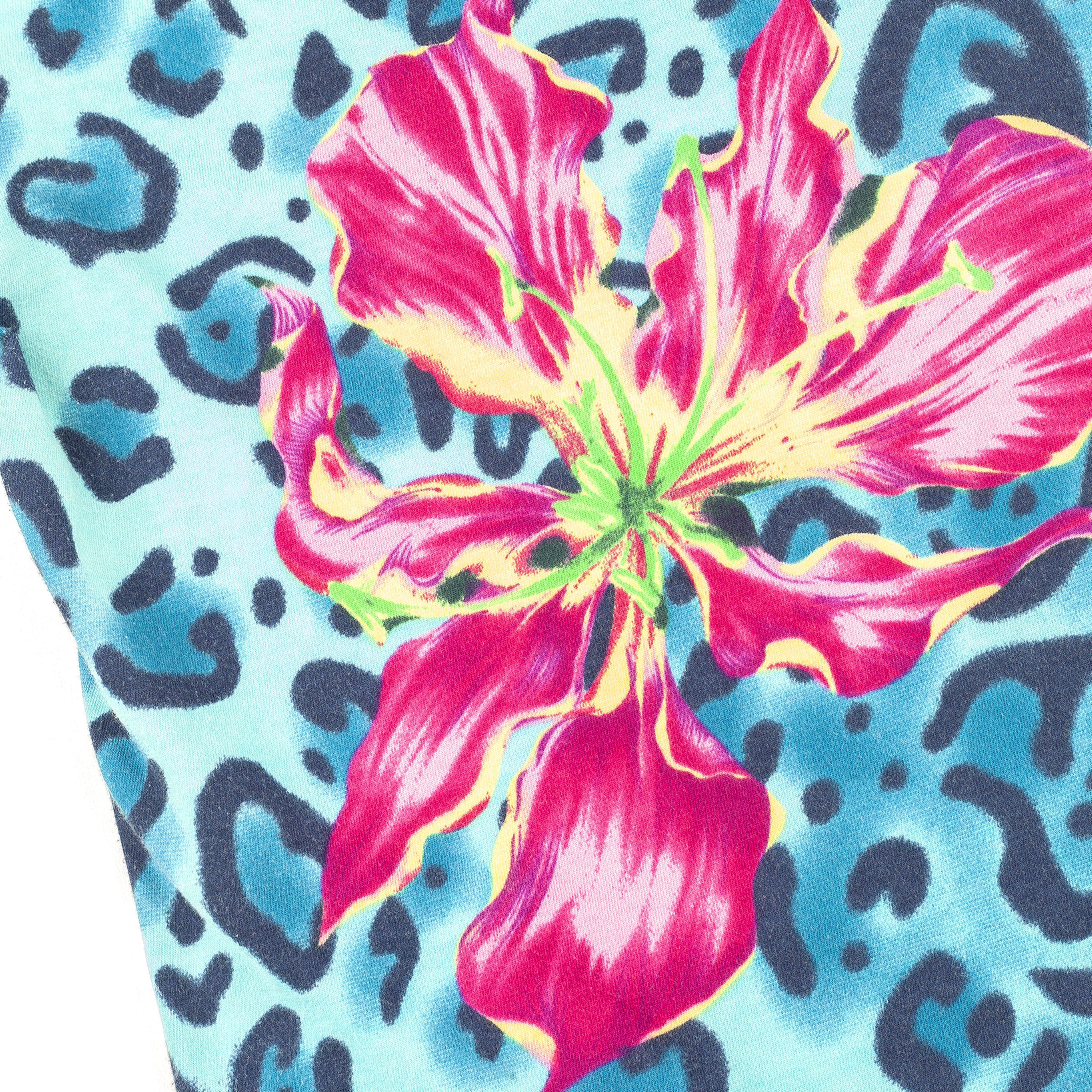 Versace × Versace Jeans Couture Versace Jeans Couture Blue Cheetah Vintage T-Shirt (L) Size L / US 10 / IT 46 - 3 Thumbnail