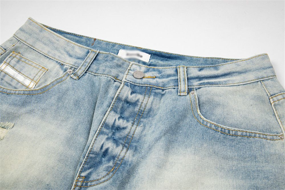 Vintage Men's punk distressed tie-dye washed gradient ripped jeans Size US 32 / EU 48 - 3 Thumbnail