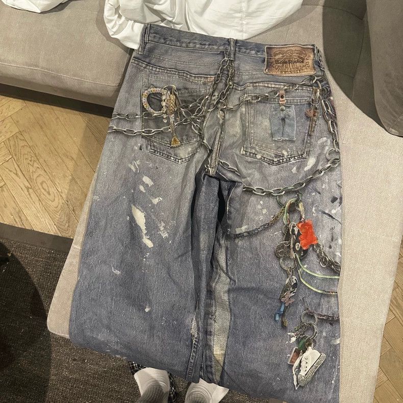 Acne Studios acne studios 3D-printed flared jeans Size US 34 / EU 50 - 3 Thumbnail