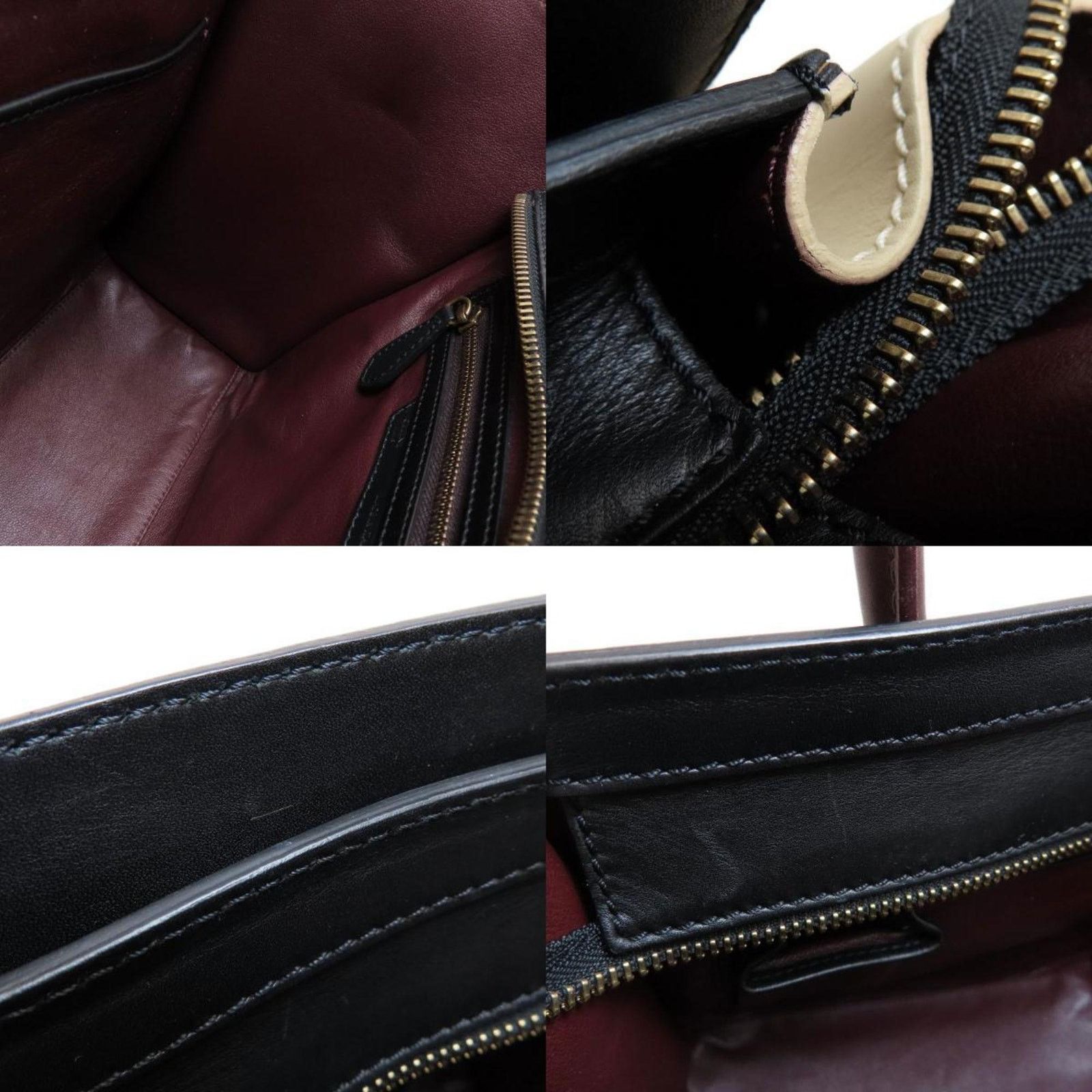 Celine Nano Luggage Tote TriColor handbag